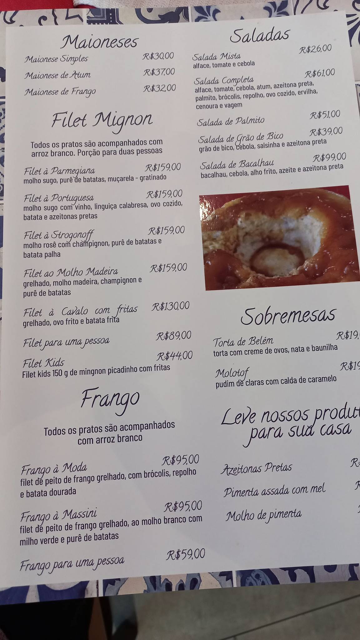 Taberna Portuguesa cardápio
