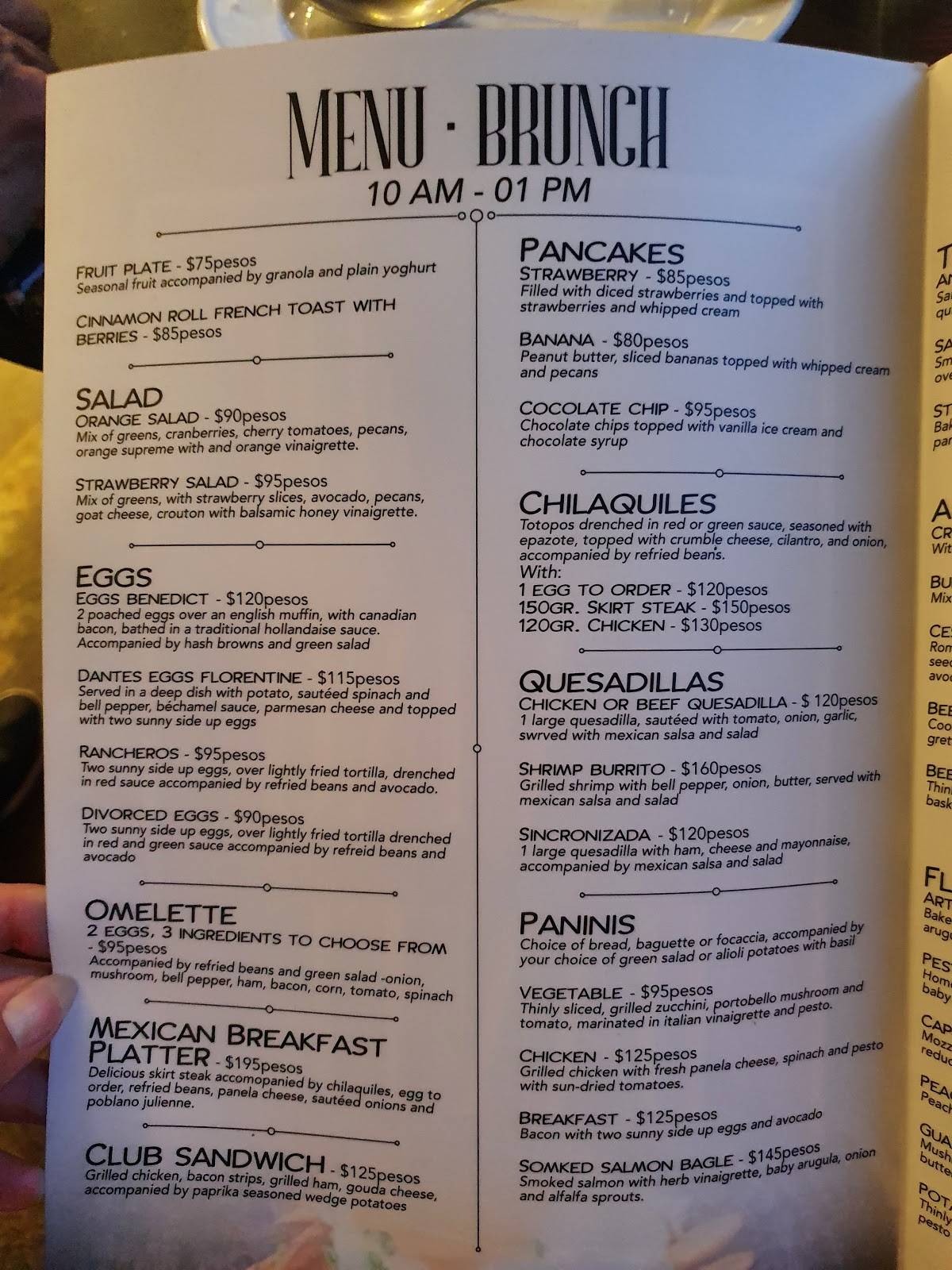 Menu at Martini en Fuego Grill Restaurant, Puerto Vallarta