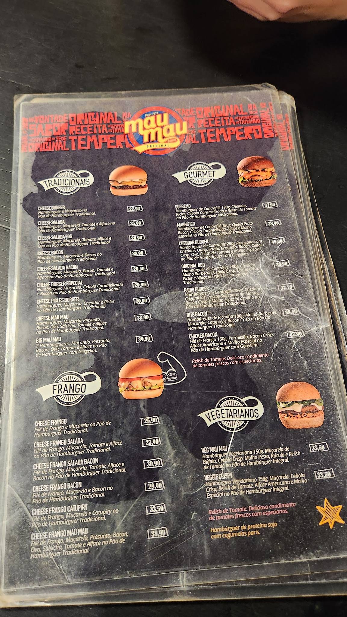 Mau Mau Lanches cardápio