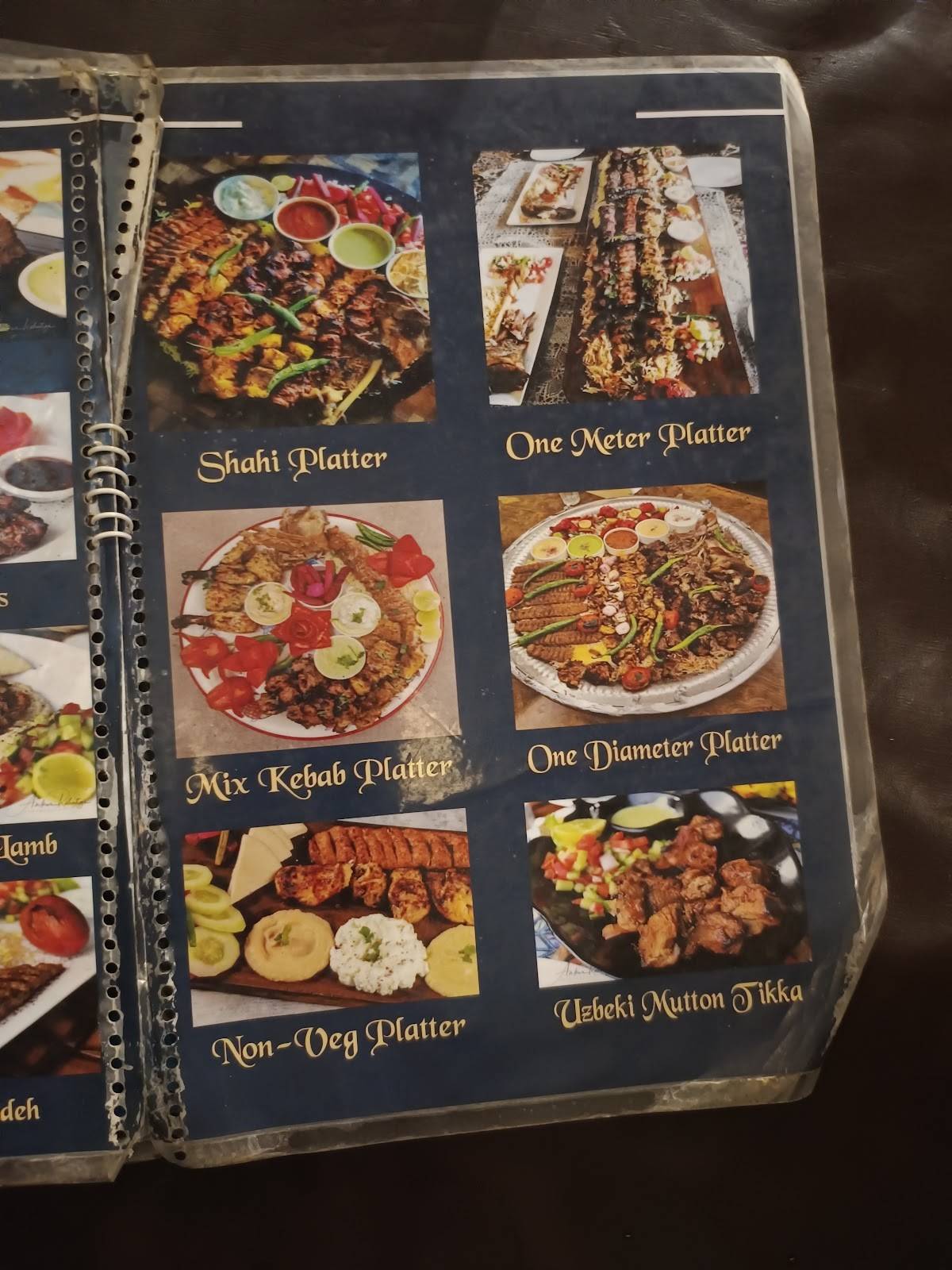 Mazaar Restaurant menu