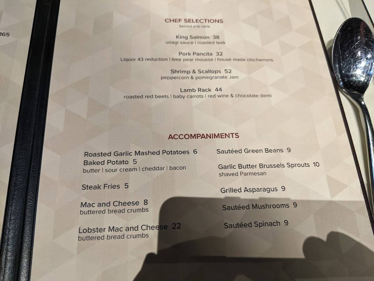 Menu at McGill's on 19 steakhouse, Catoosa