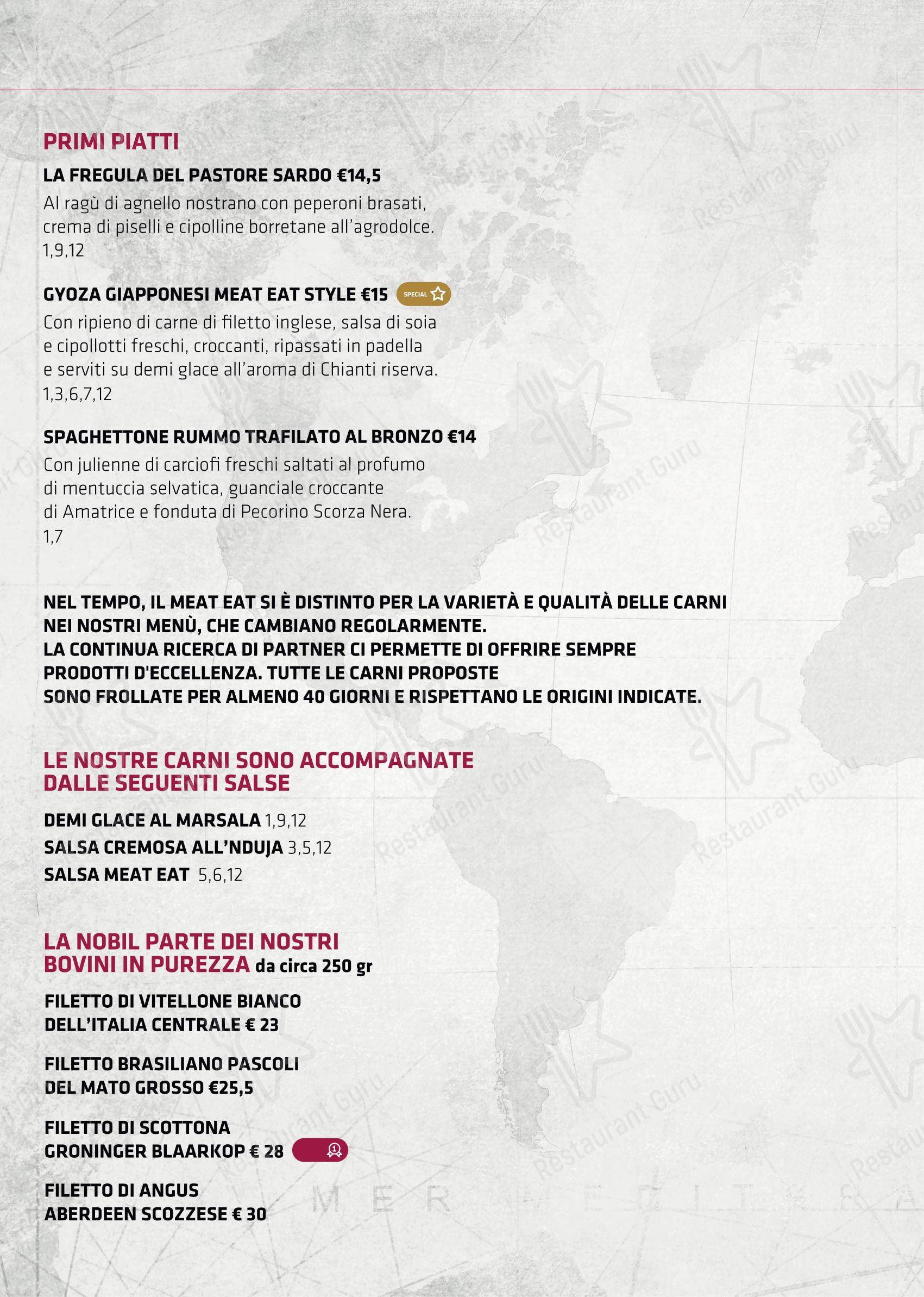 Menu per Meat Eat in Varese