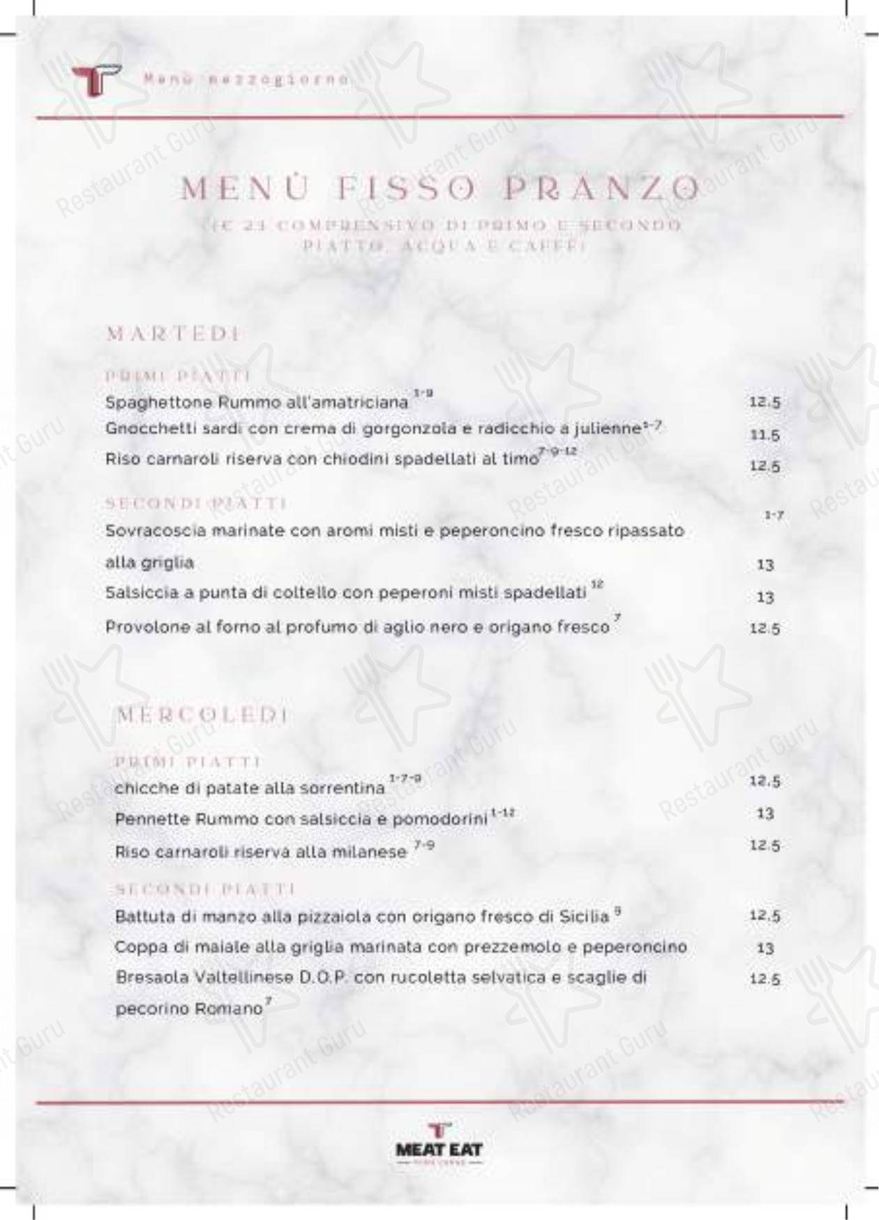 Menu di Meat Eat - 菜单