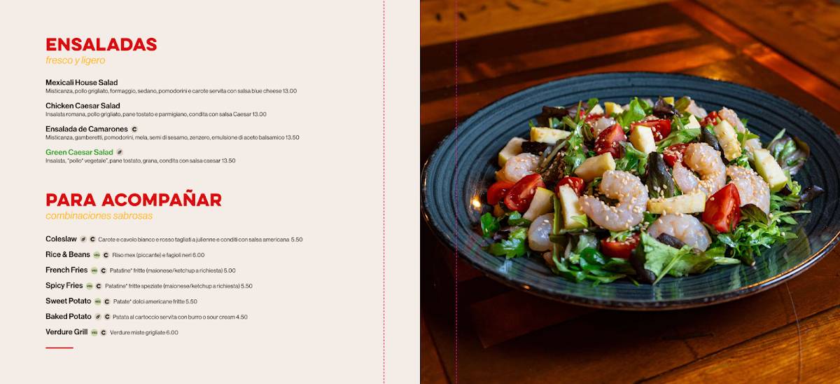 Menu di Mexicali 