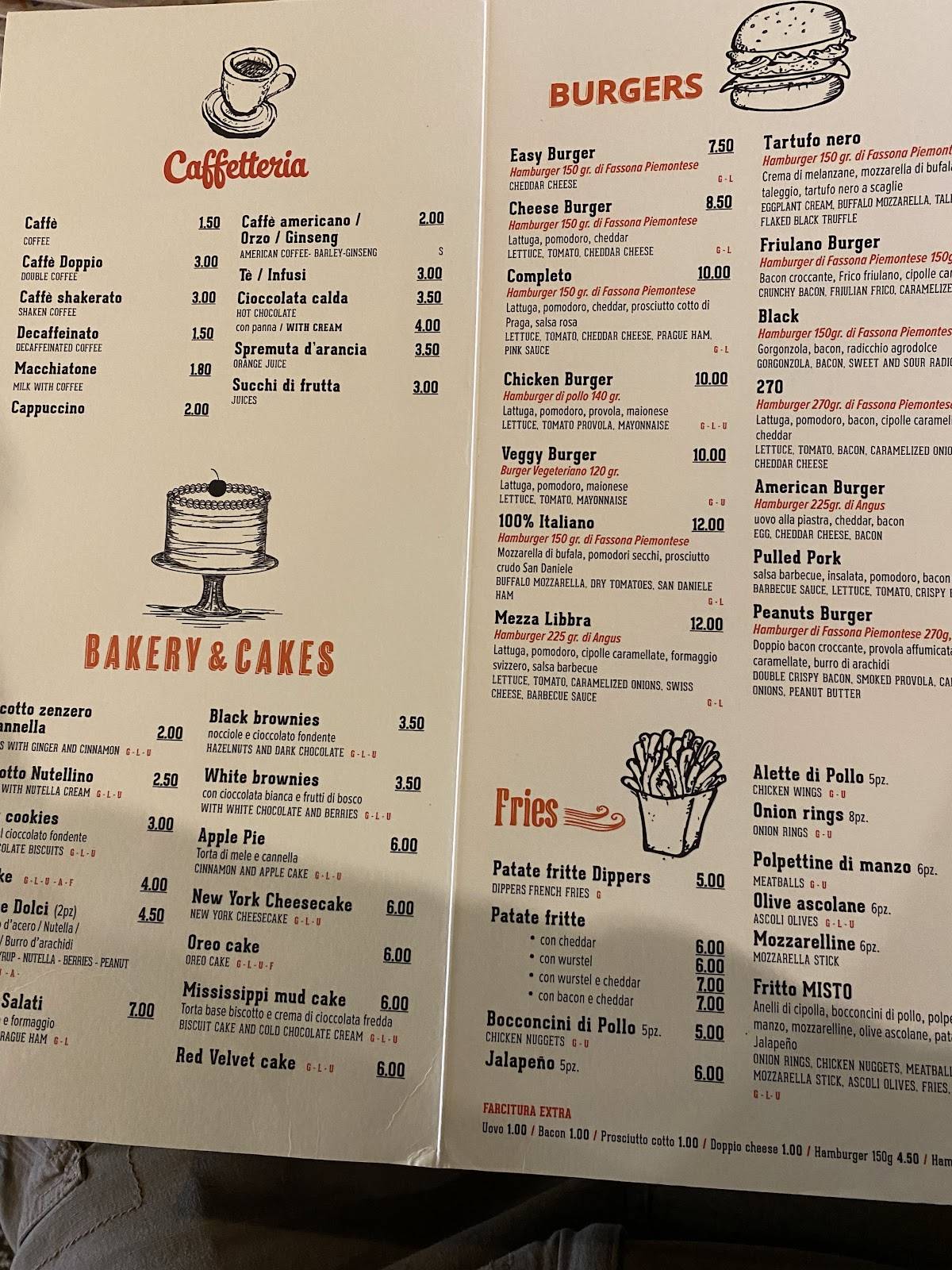 Menu di Mezza Libbra 