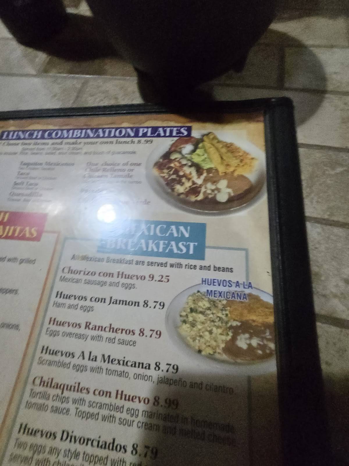 Menu at Mi Rancho Bravo Mexican Restaurant, Crawfordsville