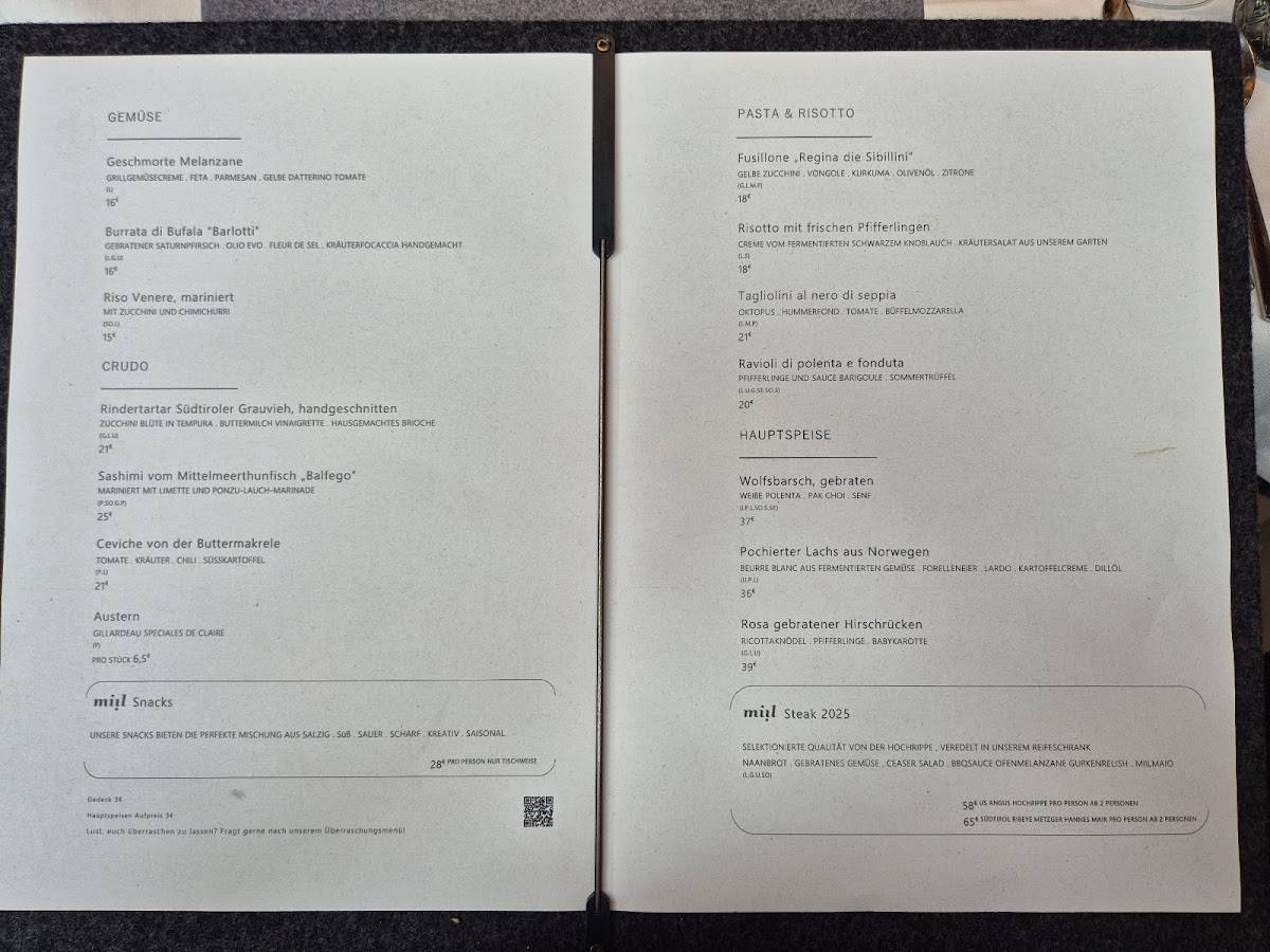 Menu di Miil 