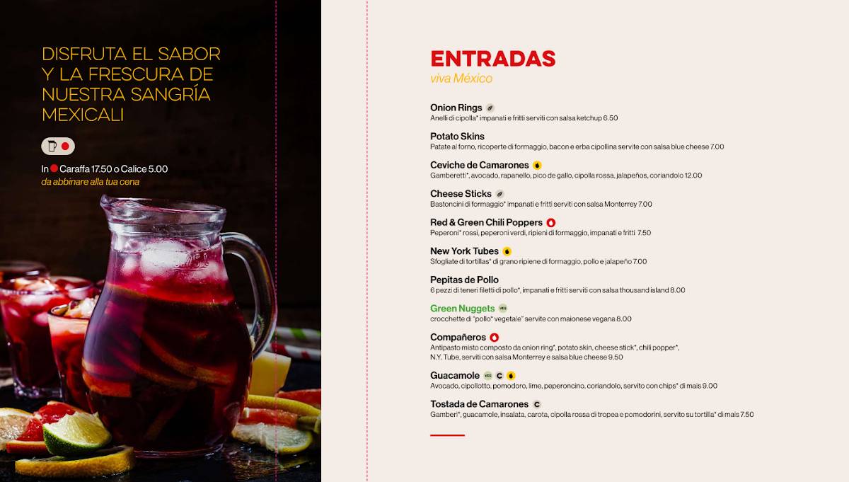 Menu di Mexicali 