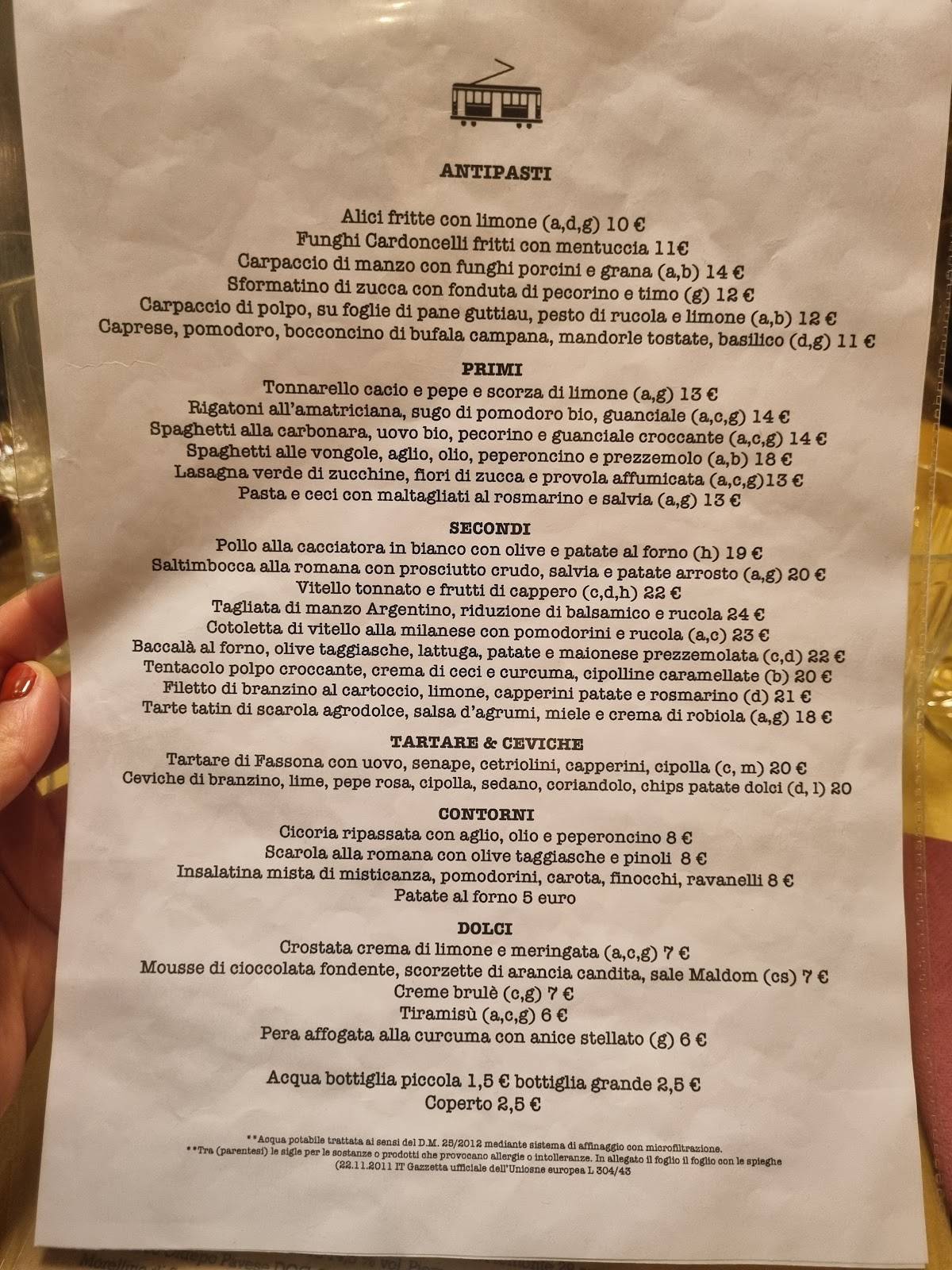 Menu di Tram Tram 