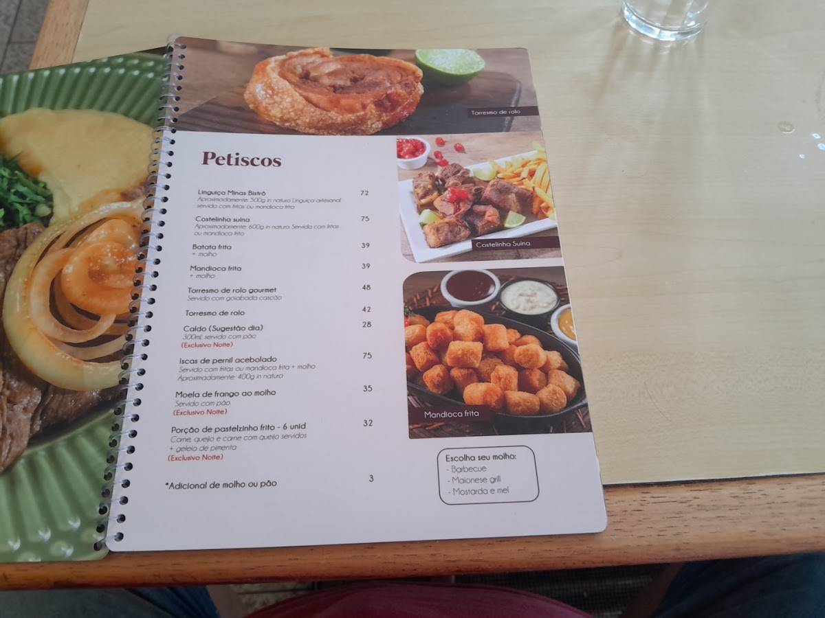 Minas Bistrô: Feijoada, Petiscos, Prato Executivo, Delivery Sudoeste Brasília DF cardápio