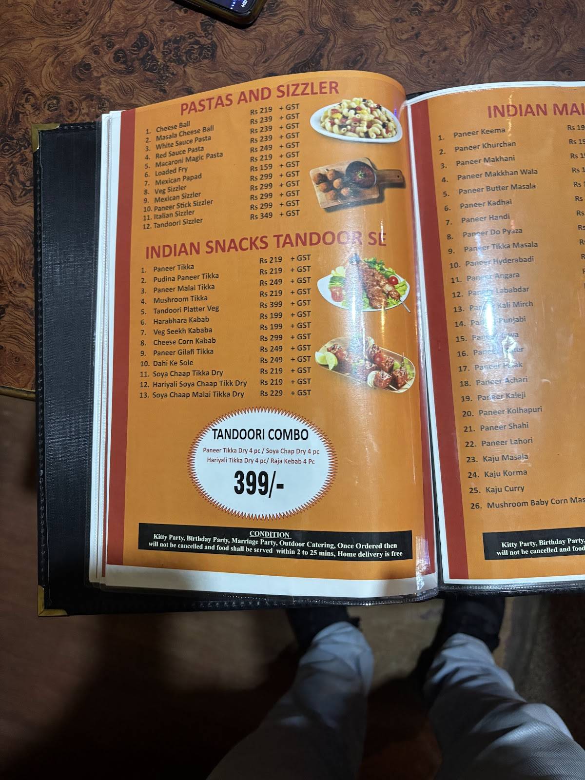 Mirchi Tadka menu