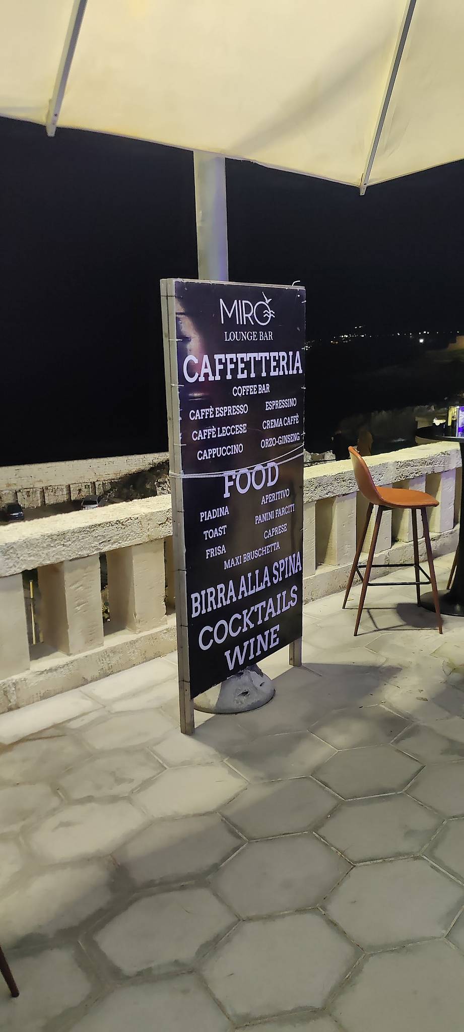 Menu di Mirò Lounge Bar 