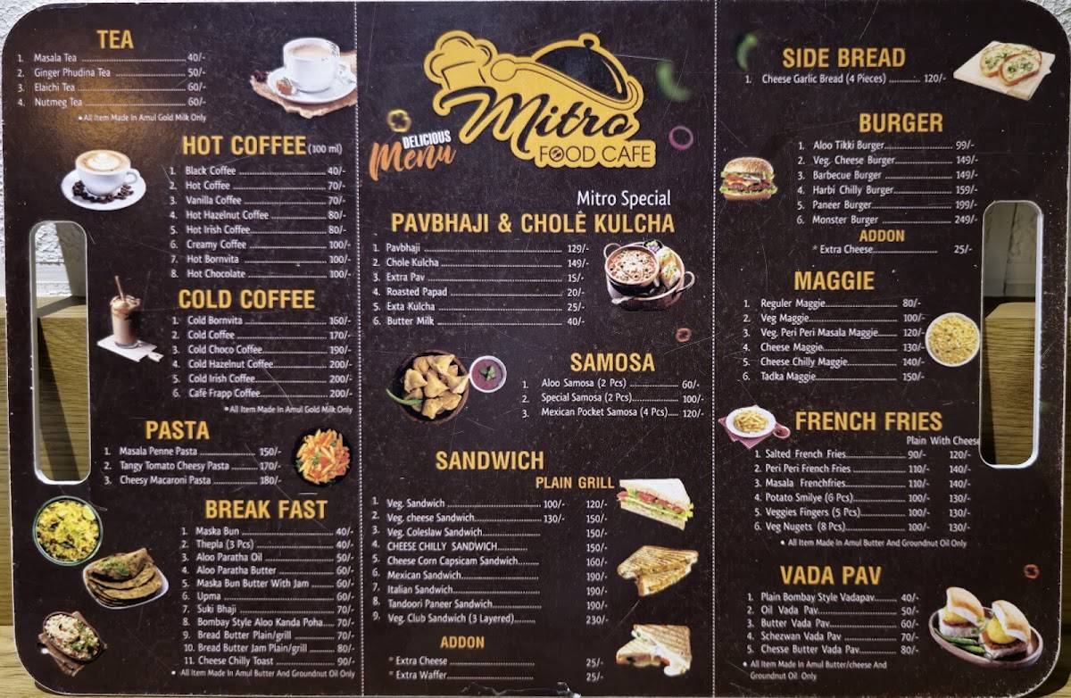 Mitro Food Cafe menu