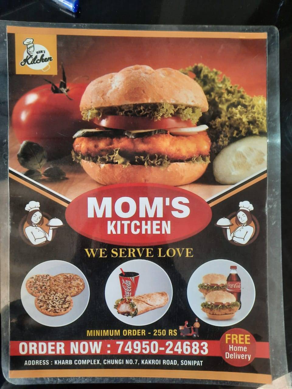 Mom's Kitchen menu