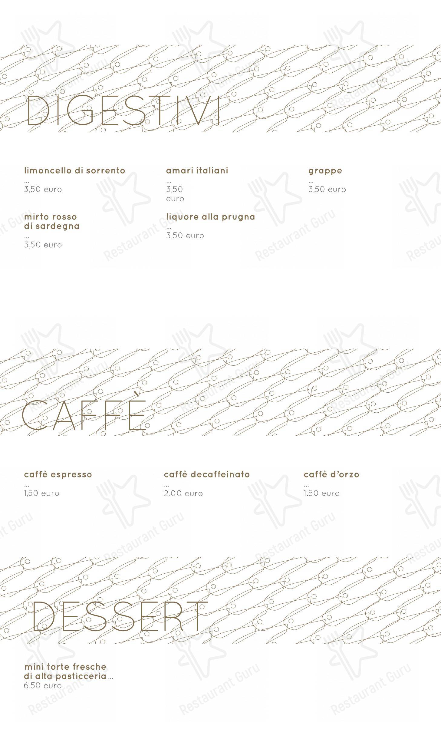 Menu bar per Moyà Asian Fusion Restaurant ristorante