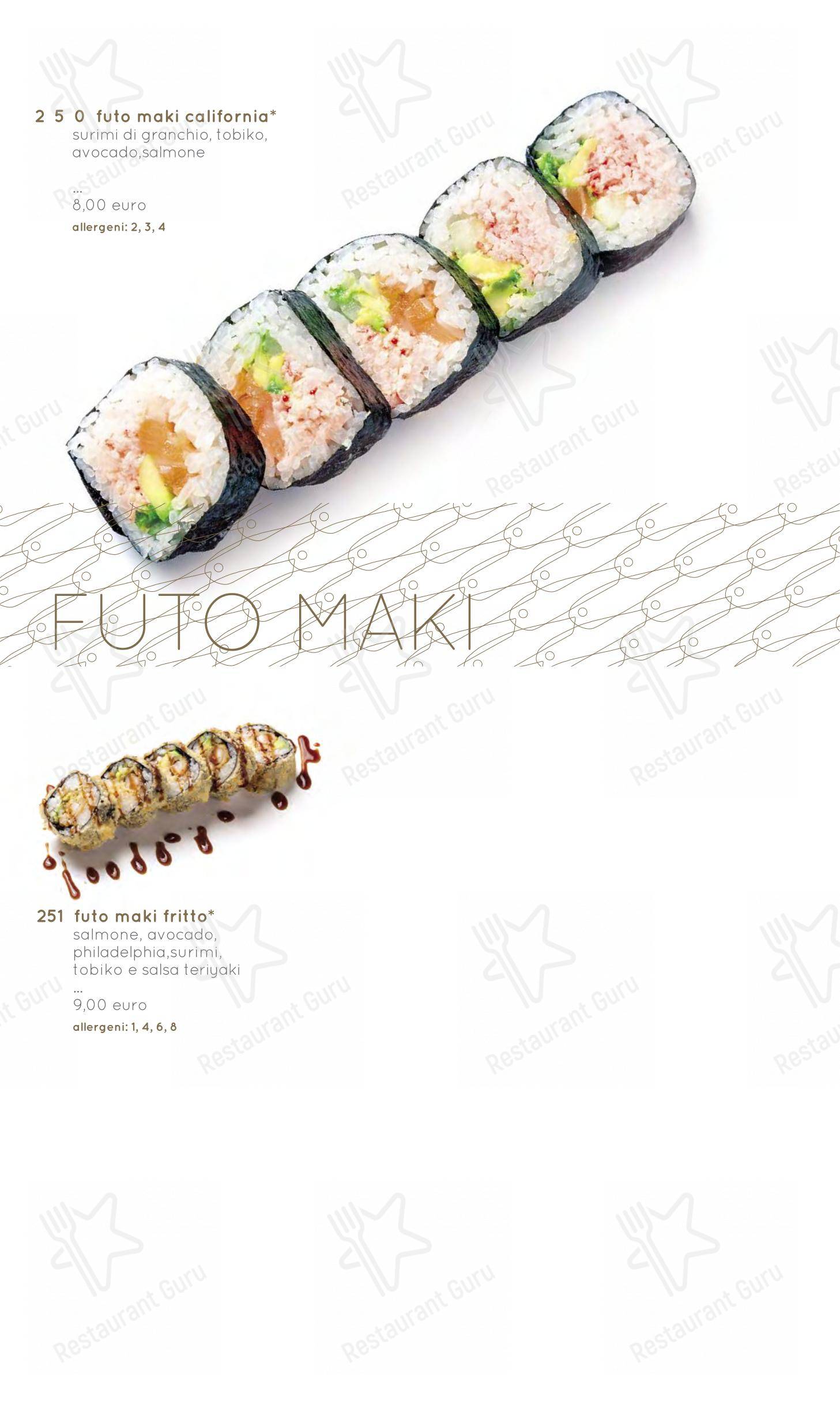 Menu di Moyà Asian Fusion Restaurant - Menu