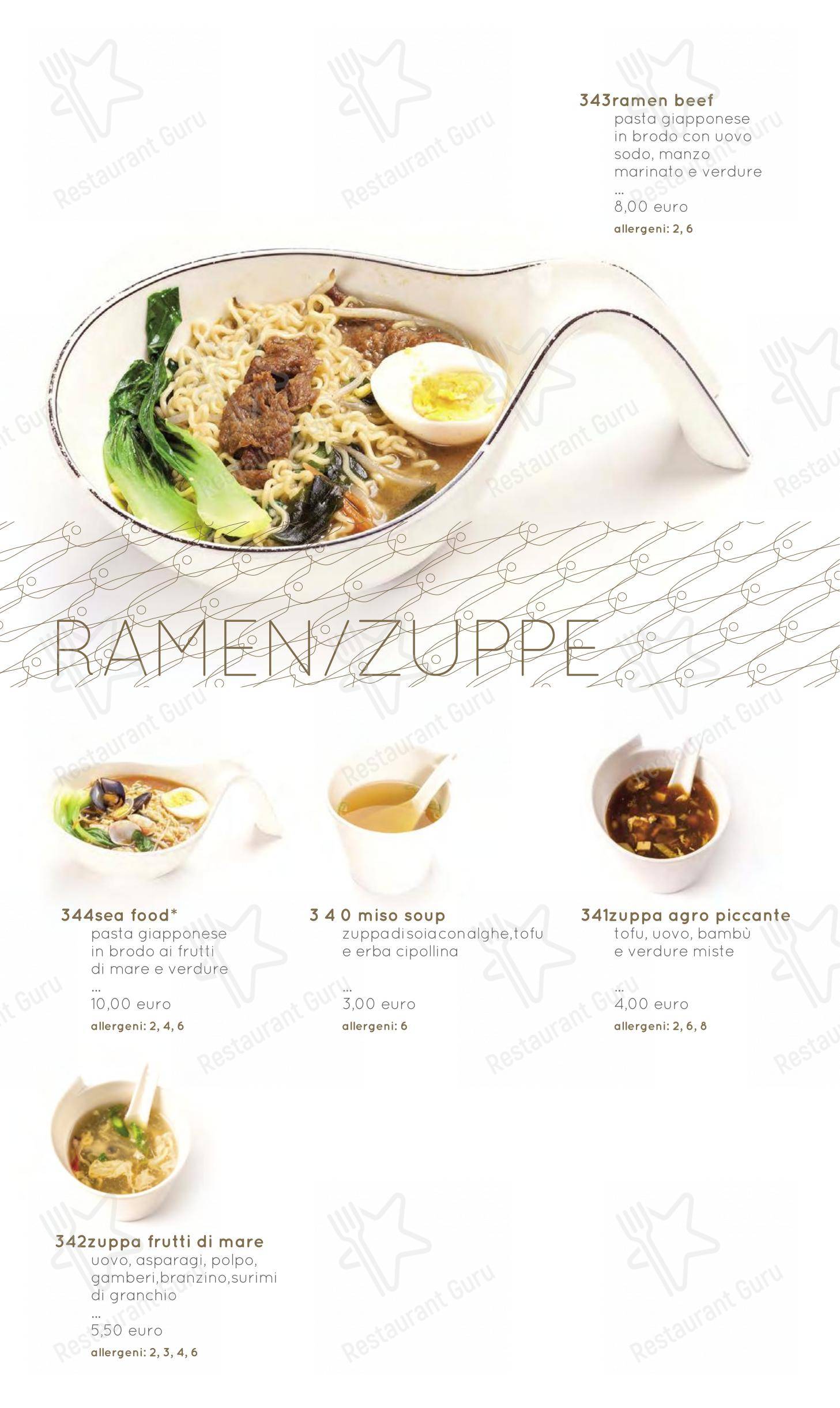 Menu bar per Moyà Asian Fusion Restaurant in Empoli