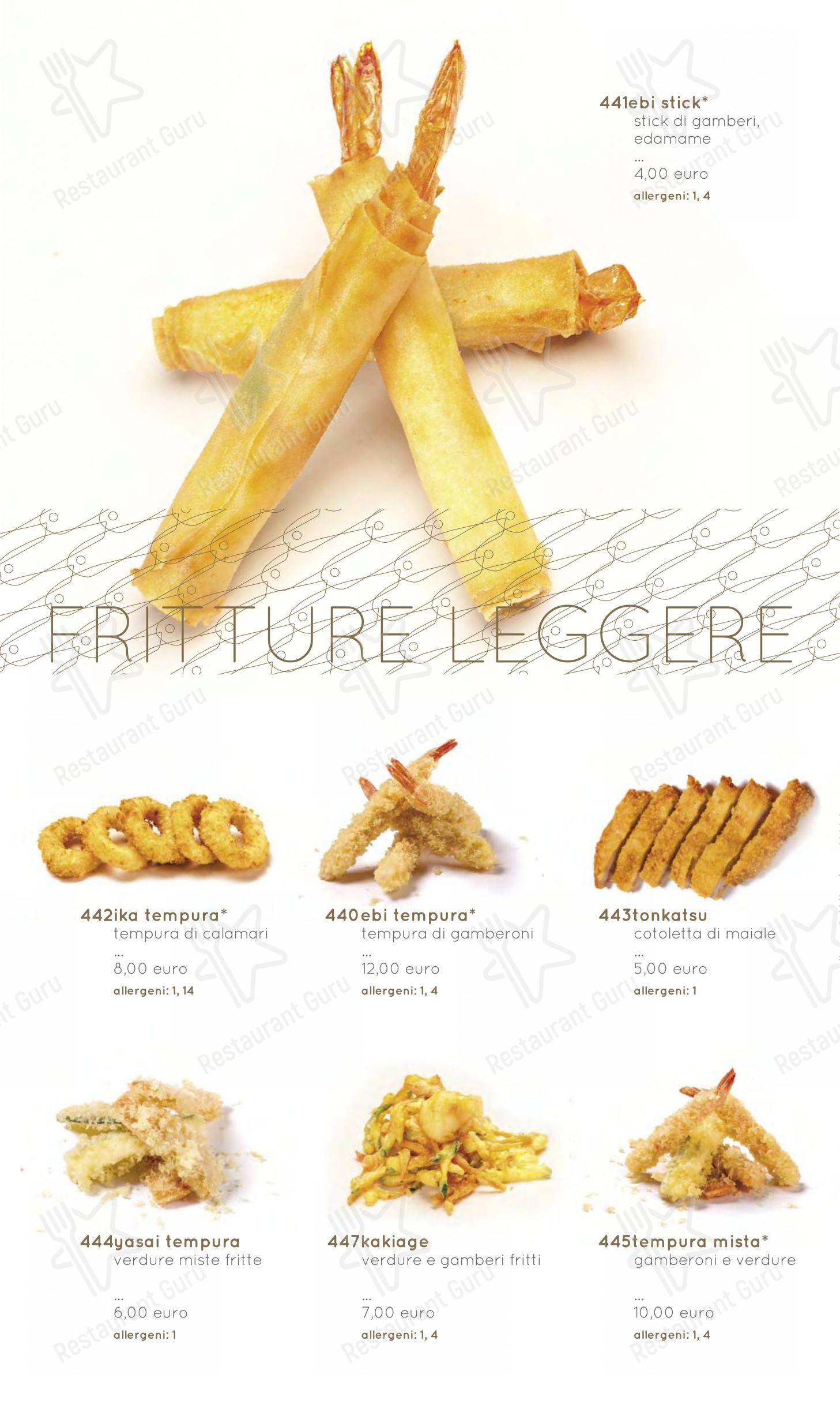 Menu bar per Moyà Asian Fusion Restaurant ristorante