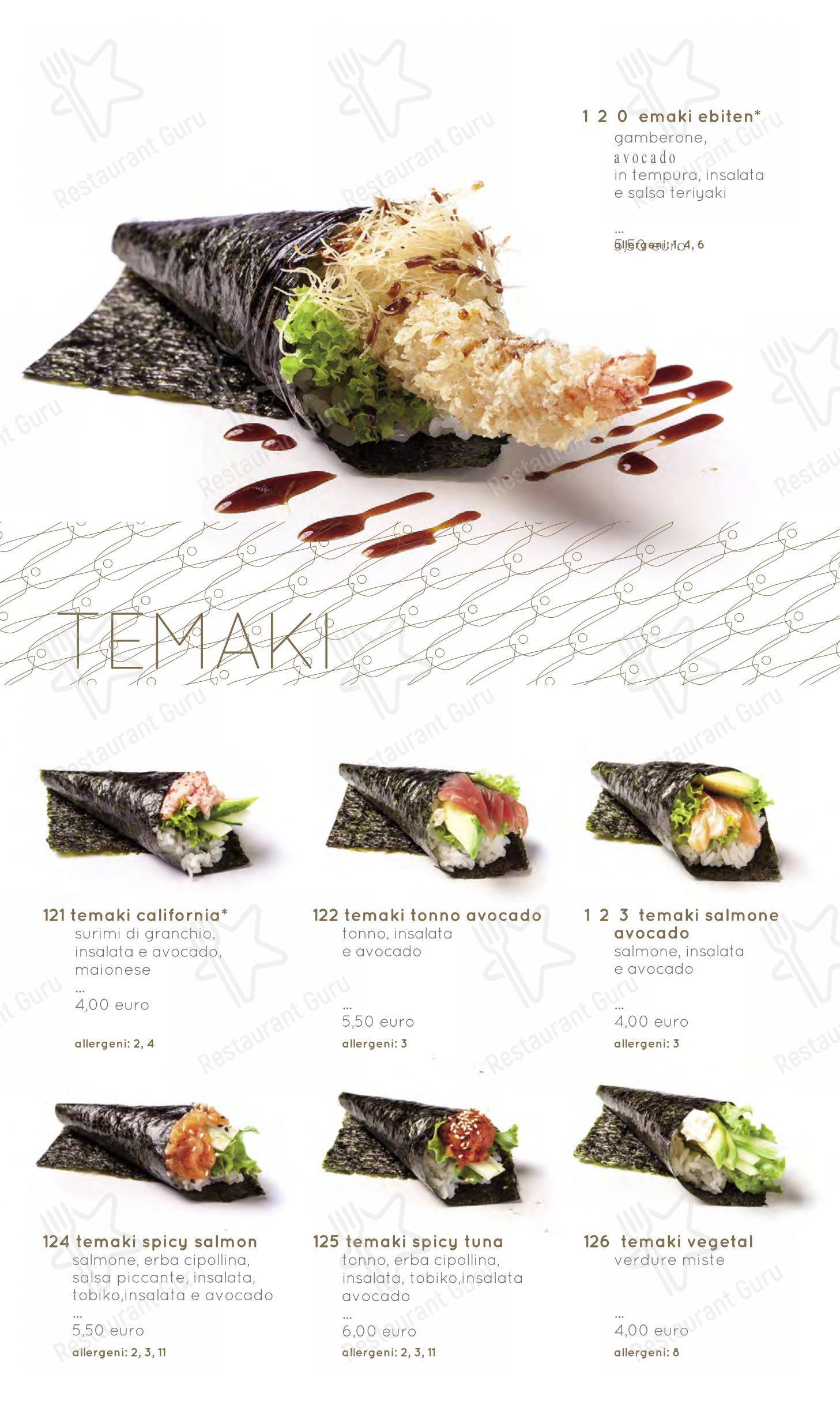 Menu per Moyà Asian Fusion Restaurant in Empoli