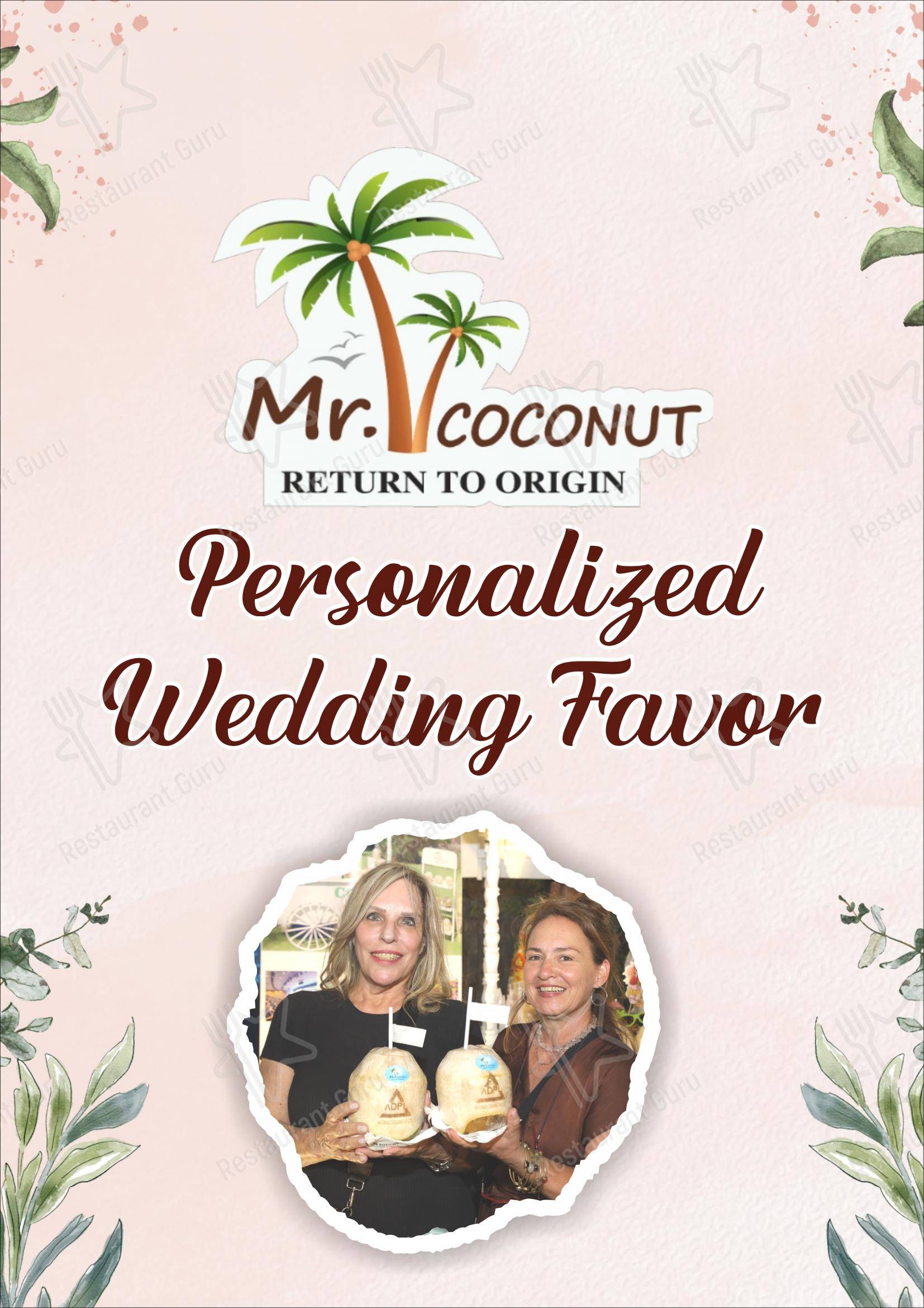Mr.Coconut Cafe Barbeque And Resturant - Menu