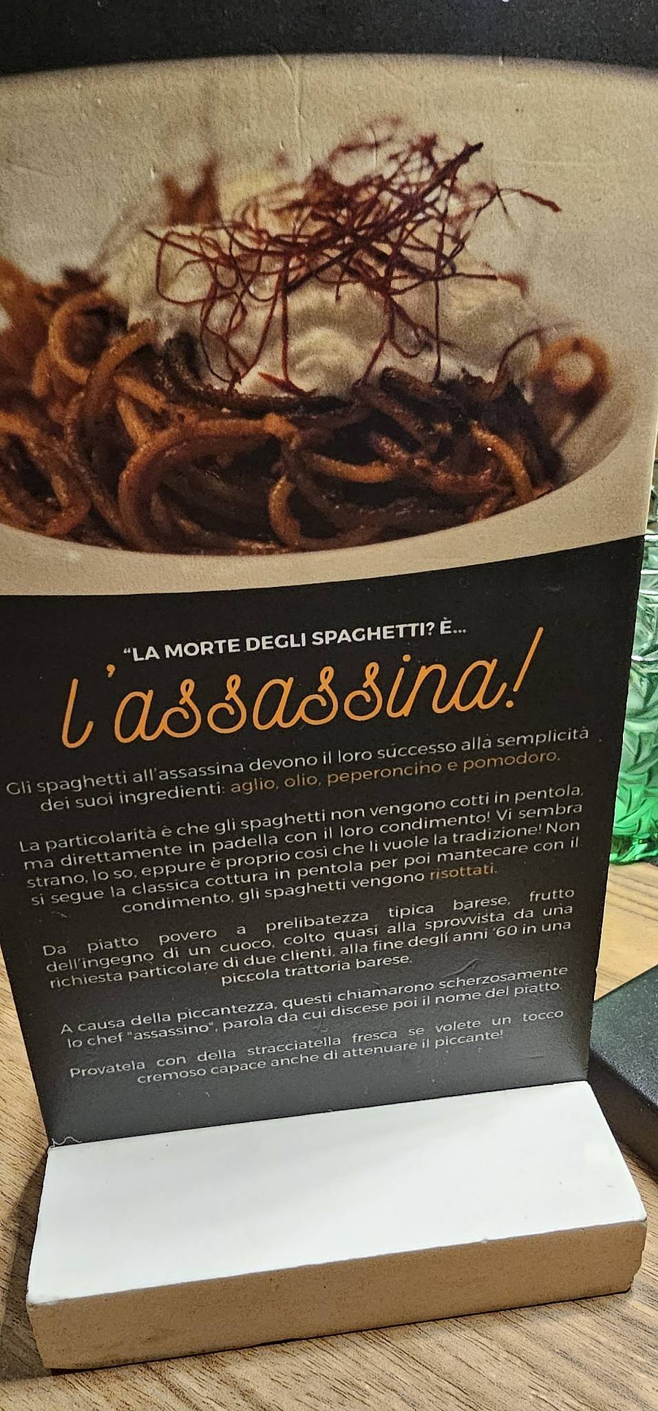 Menu di MUDU' 
