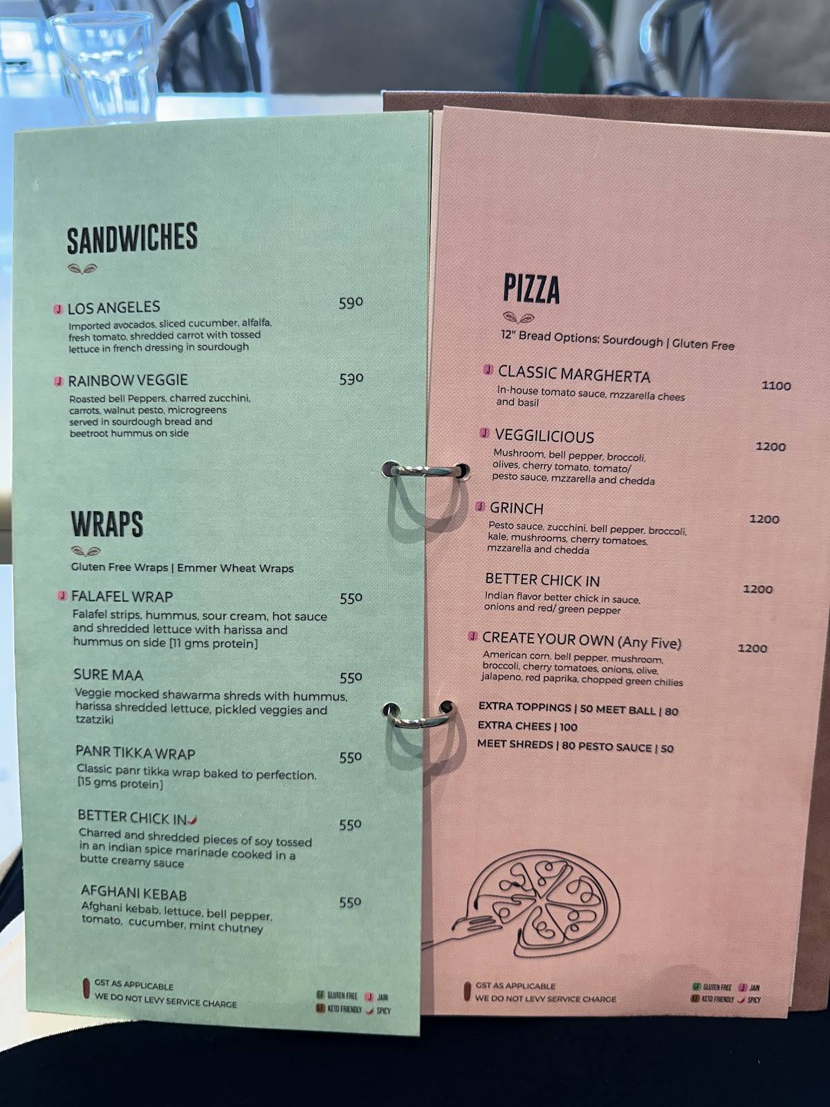 Earth Cafe @ BKC menu