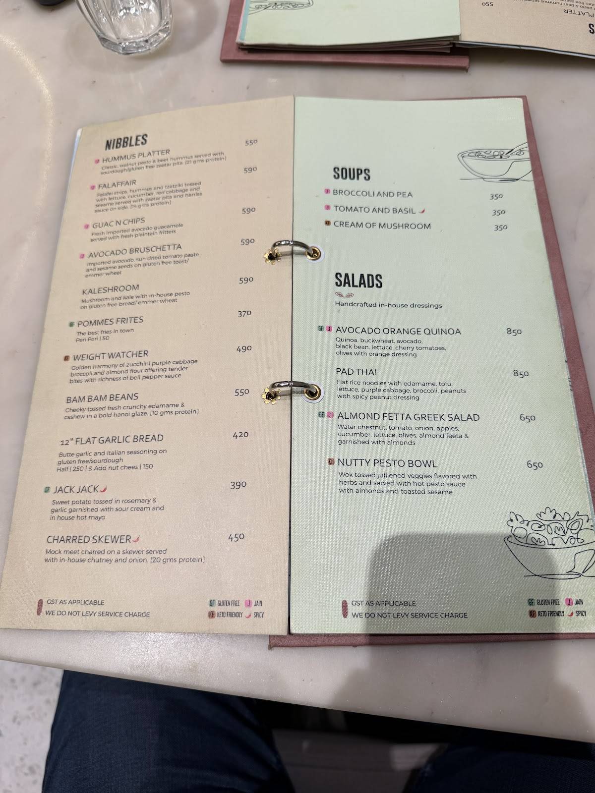 Earth Cafe @ BKC menu