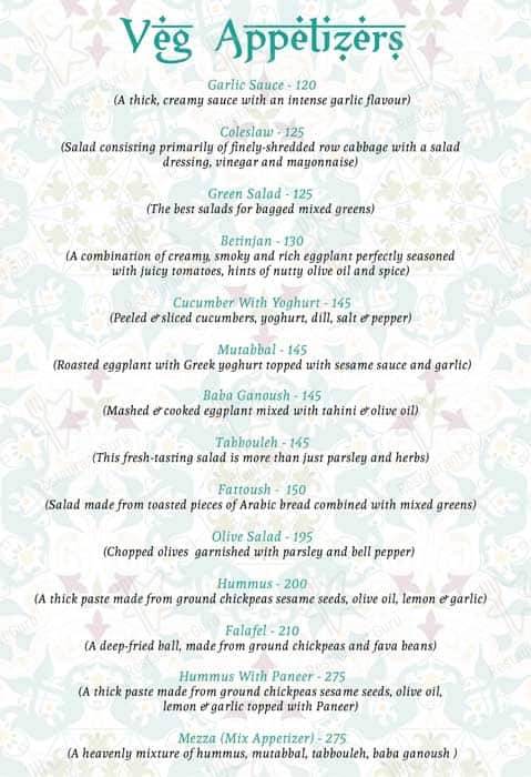Turkey Central menu