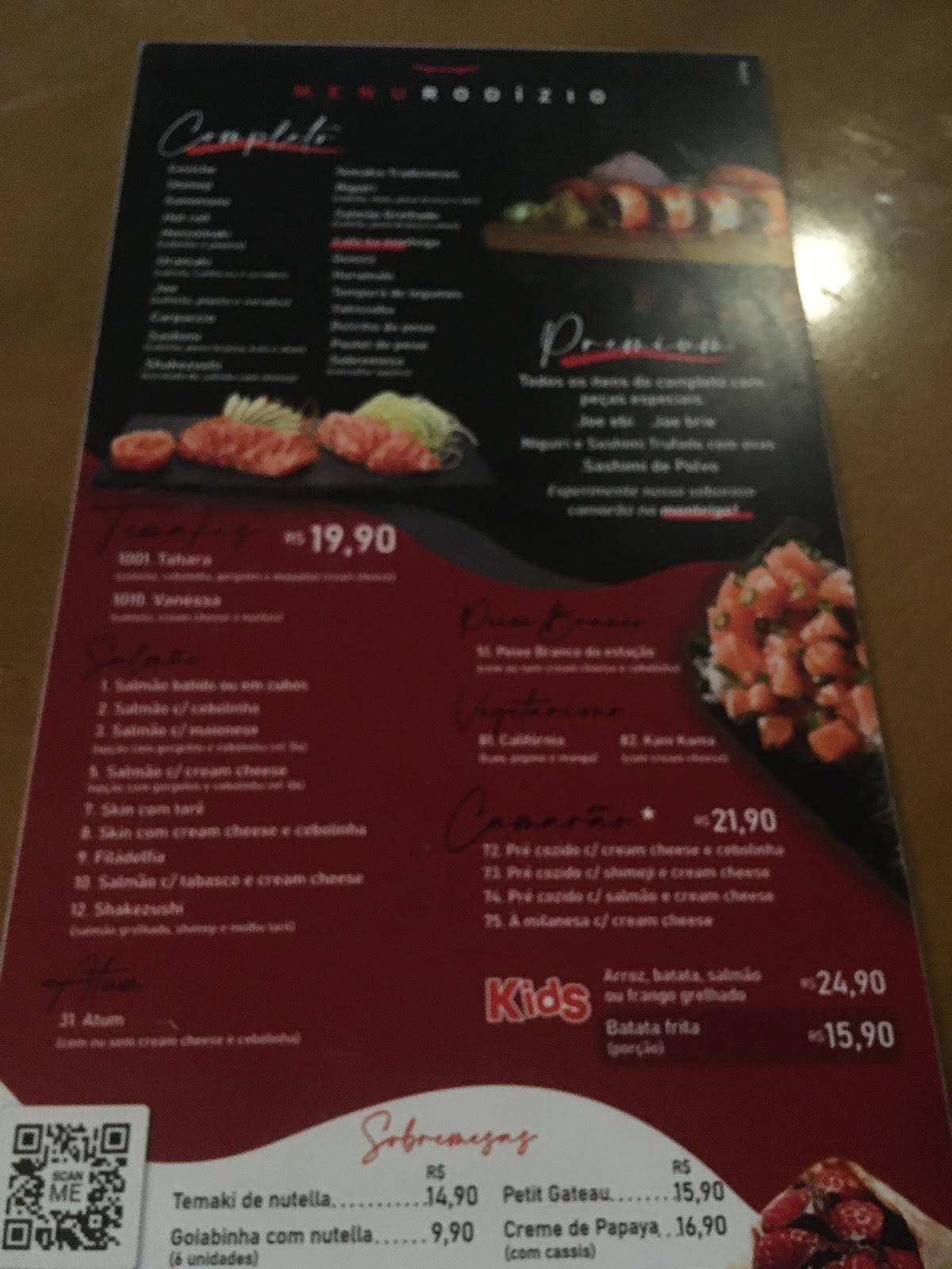 My Sushi Itu cardápio