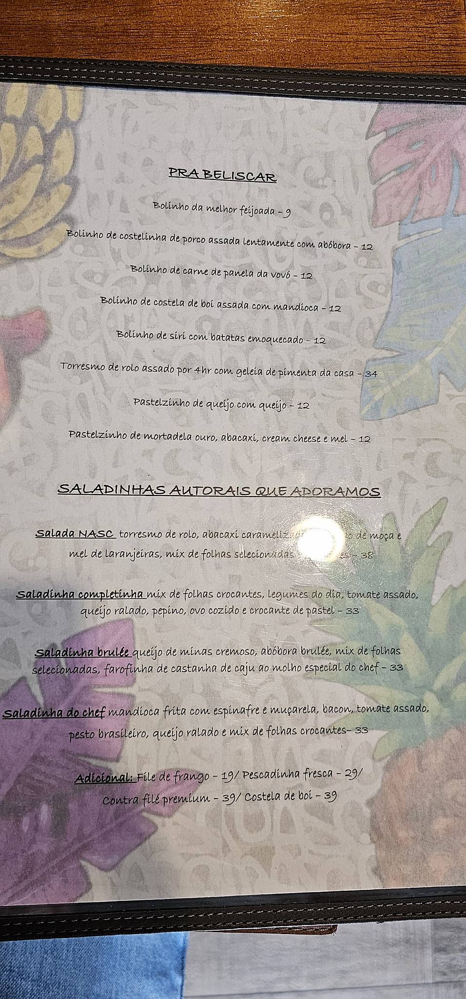 Nasc - Bar & Restaurante cardápio