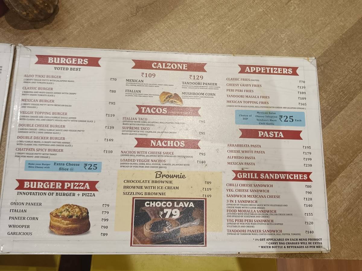 Food Mohalla menu