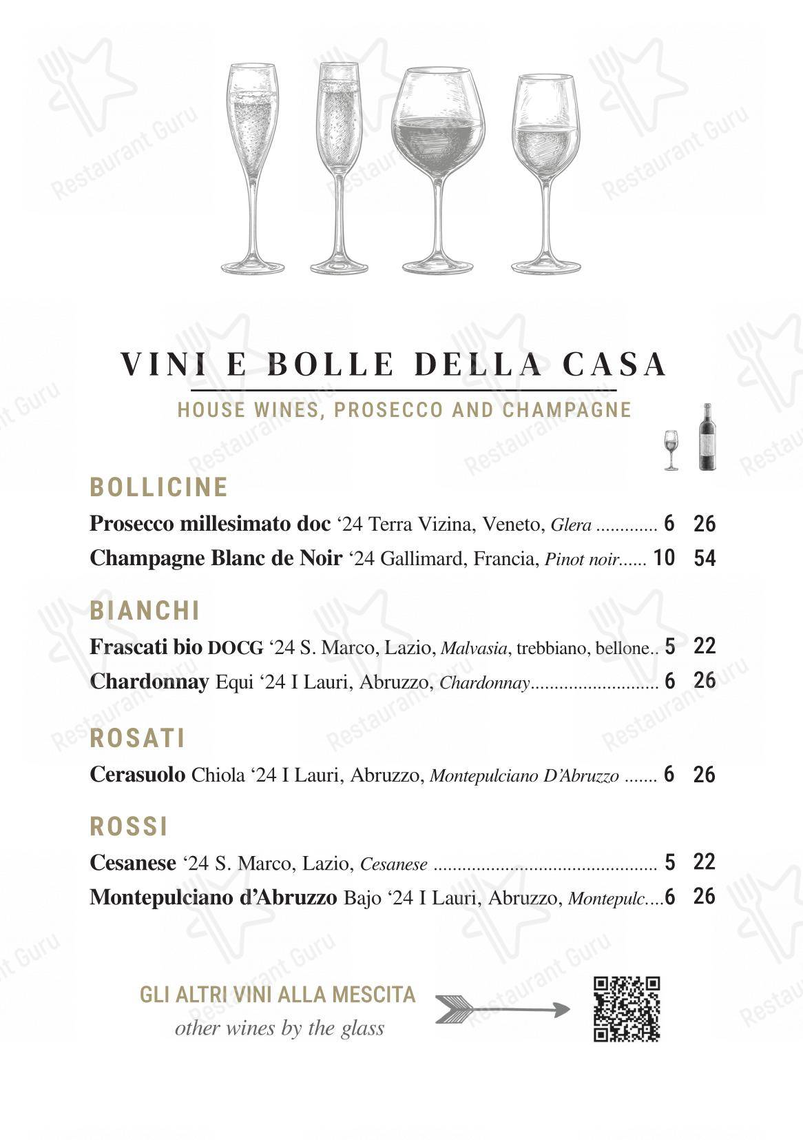 Necci dal 1924 in Roma - Крафт меню