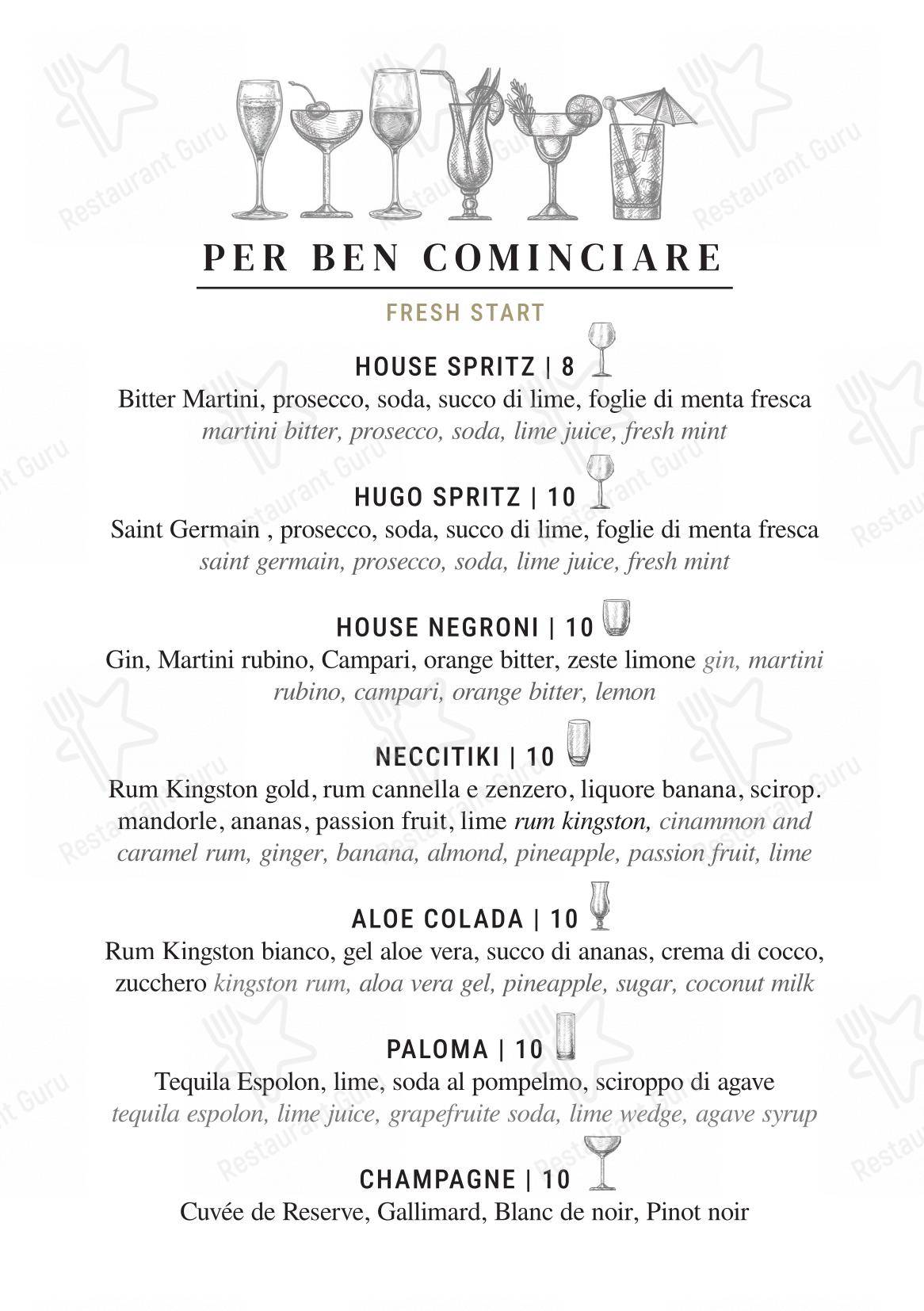 Крафт меню per Necci dal 1924 in Roma