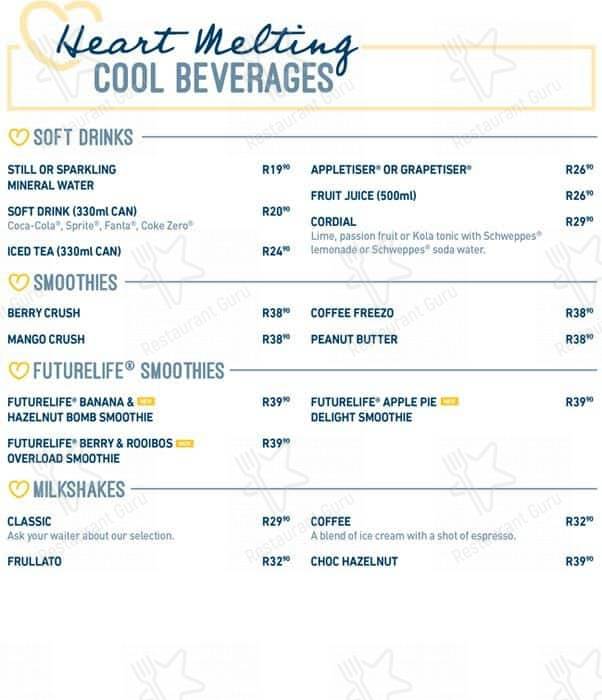 Menu at NetCafé cafe, Johannesburg, Olivedale Hospital Cnr President ...