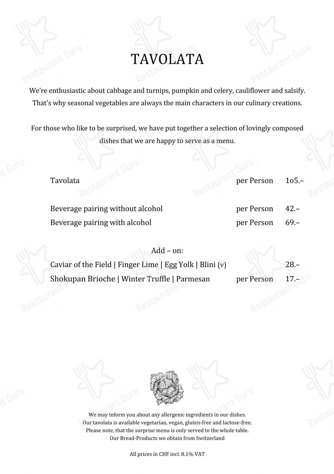 Коктейльная карта per Neue Taverne ristorante