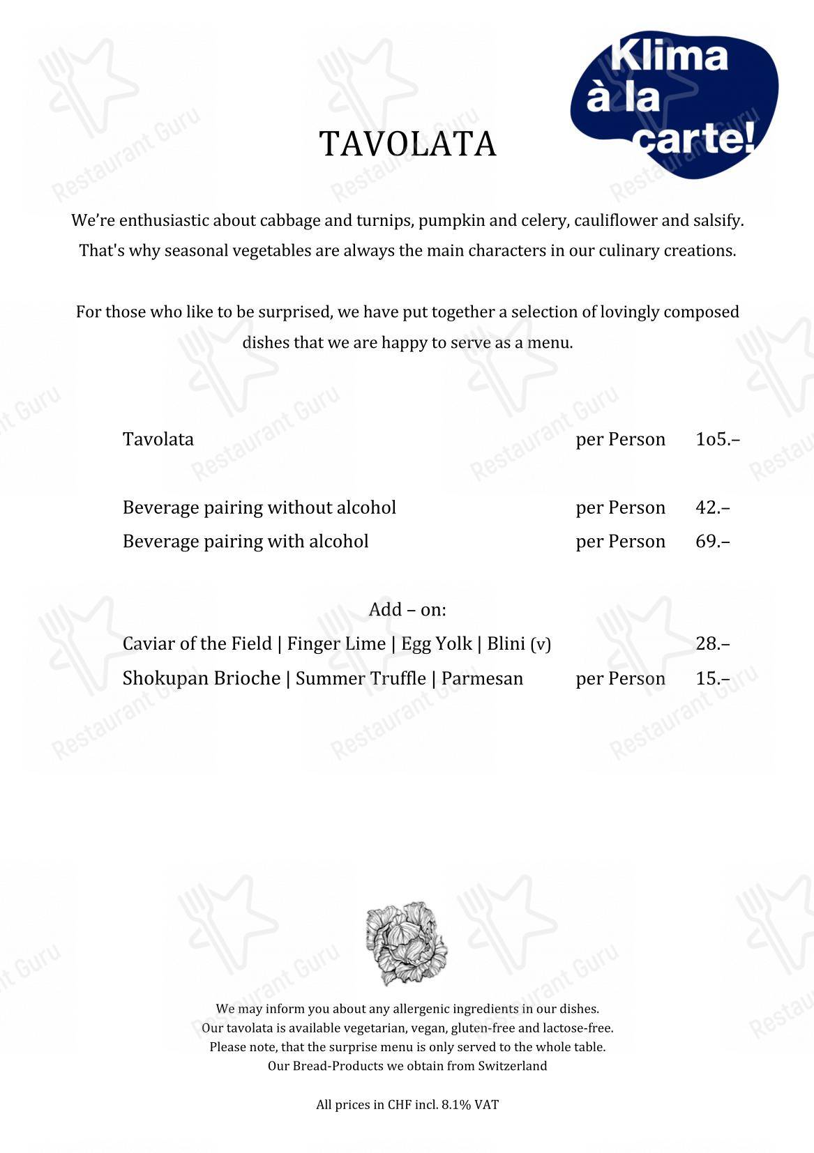 Neue Taverne in Zurigo - Крафт меню