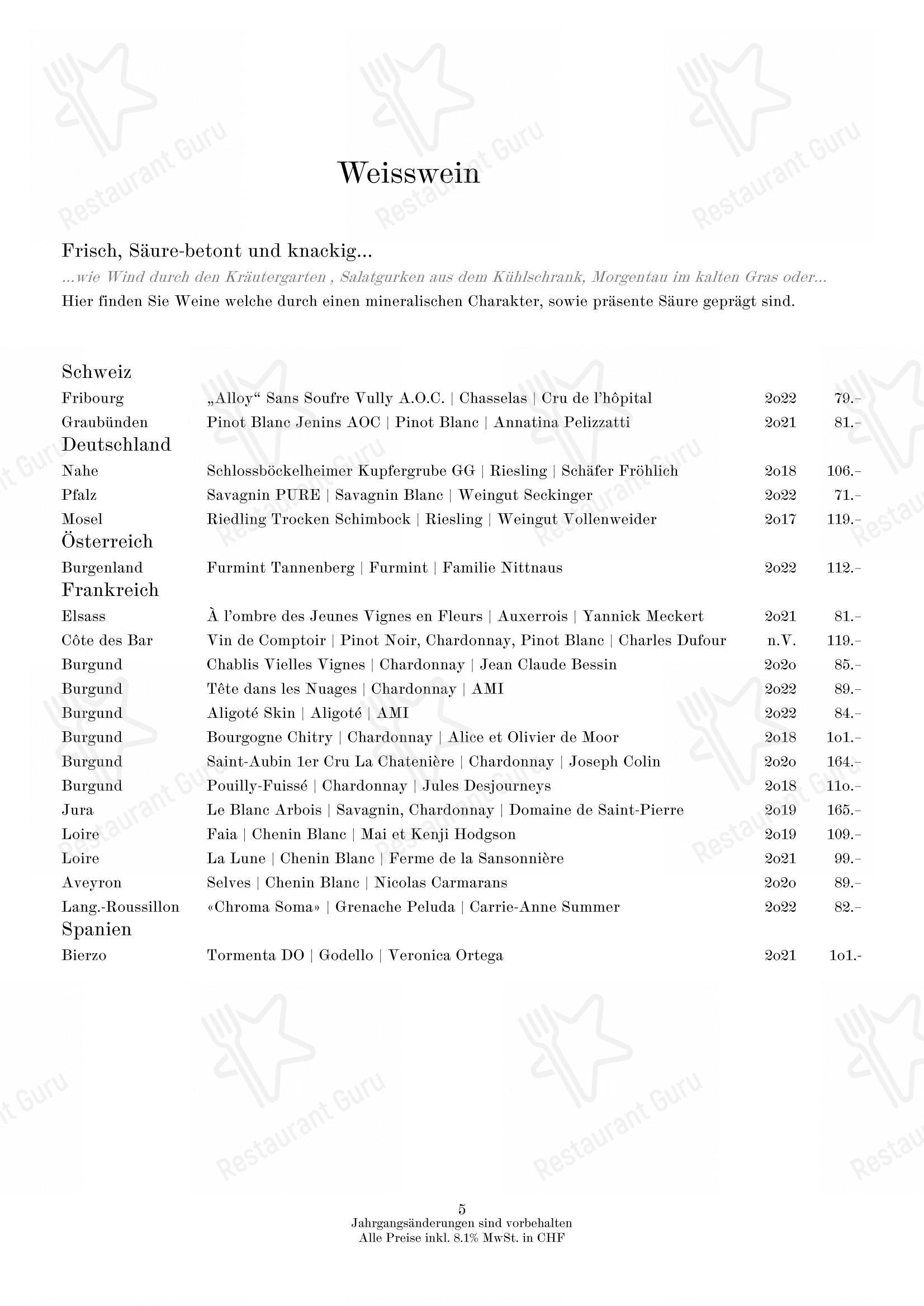 Menu di Neue Taverne - pasti e bevande