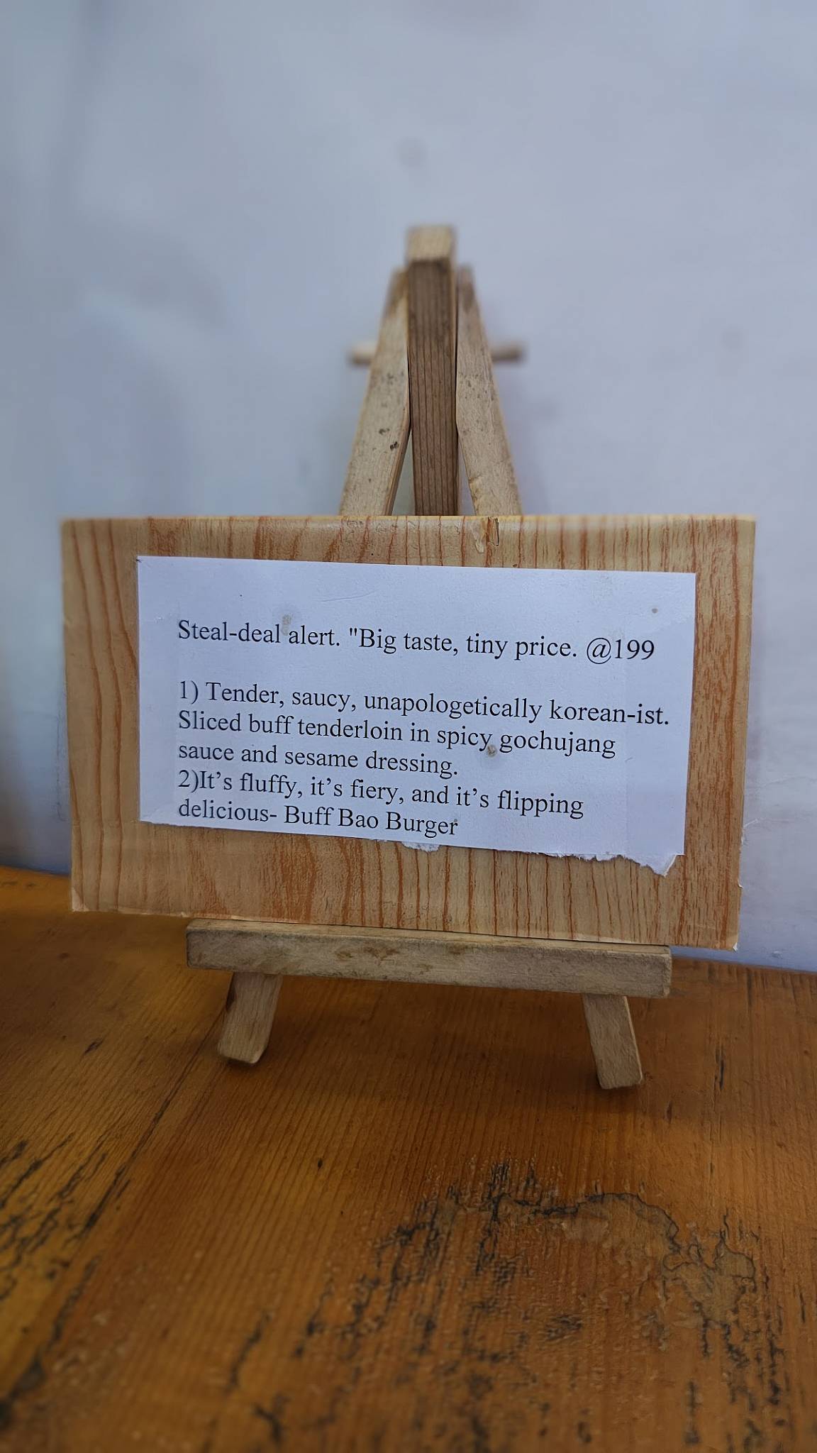 Rude chef menu