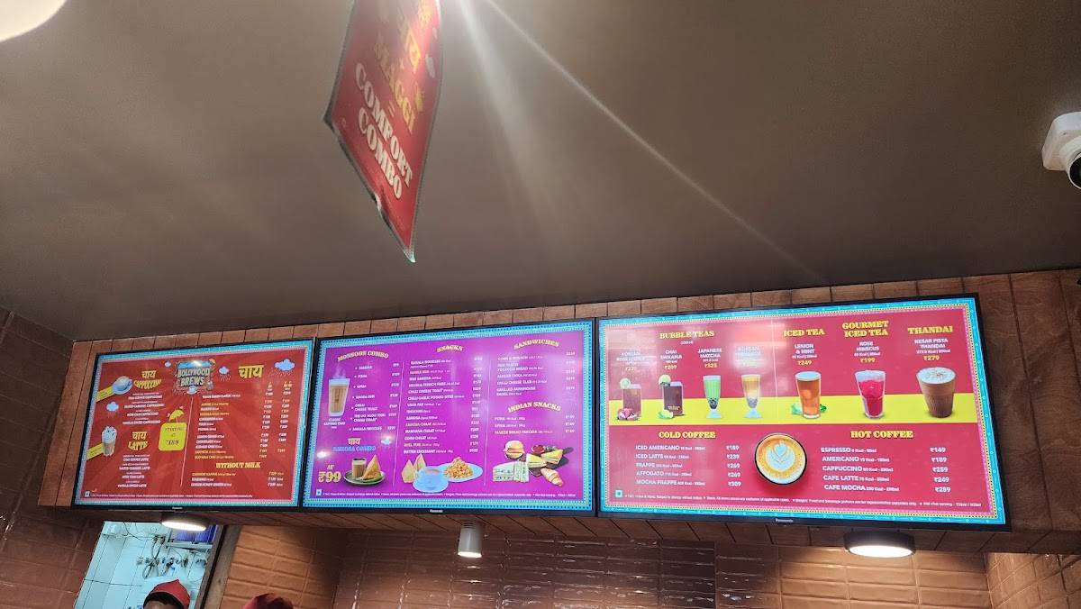 Wagh Bakri Tea Lounge menu