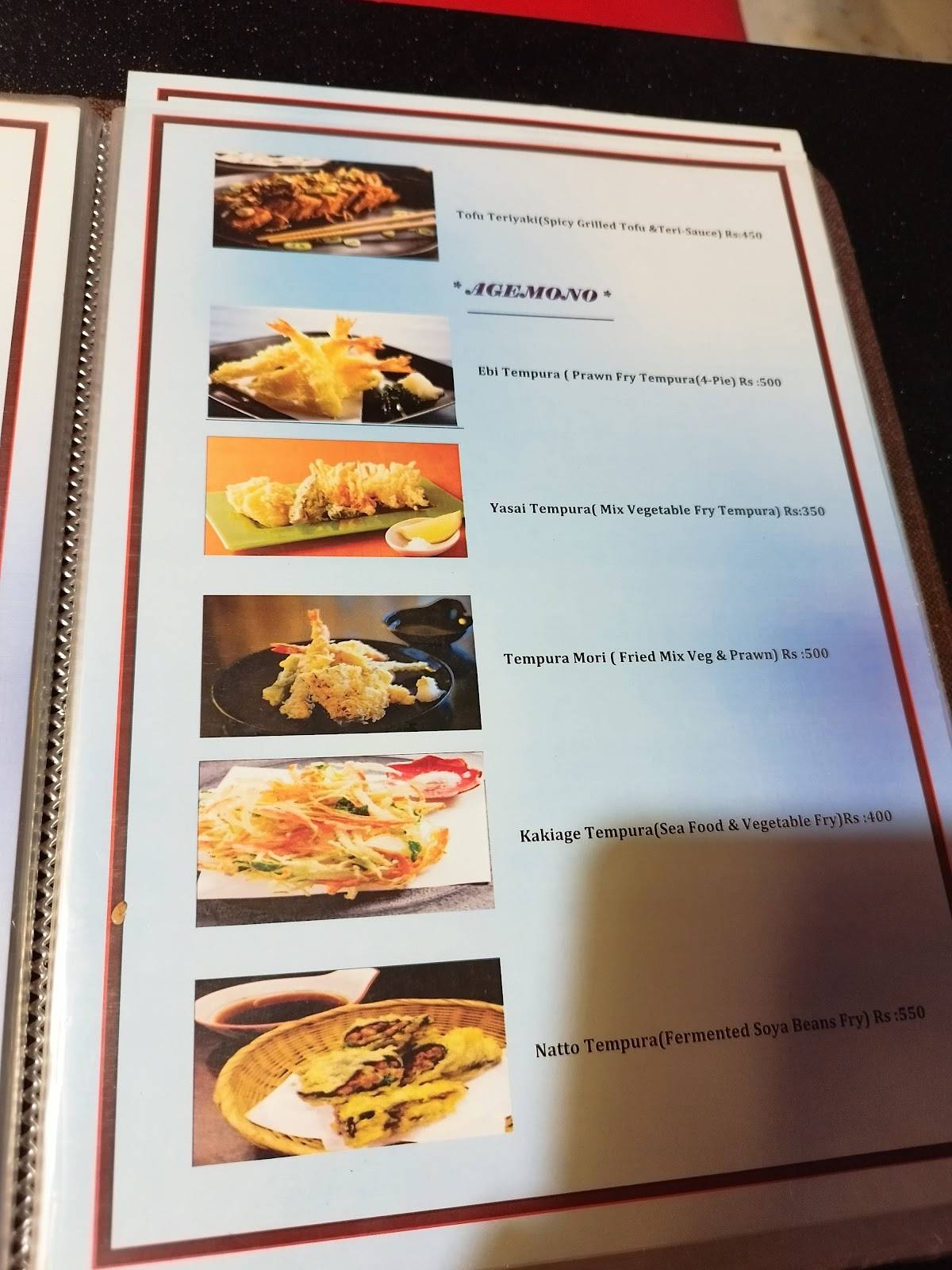 New Seoul Hotels - Korean and Japanese Hotel in Chennai menu