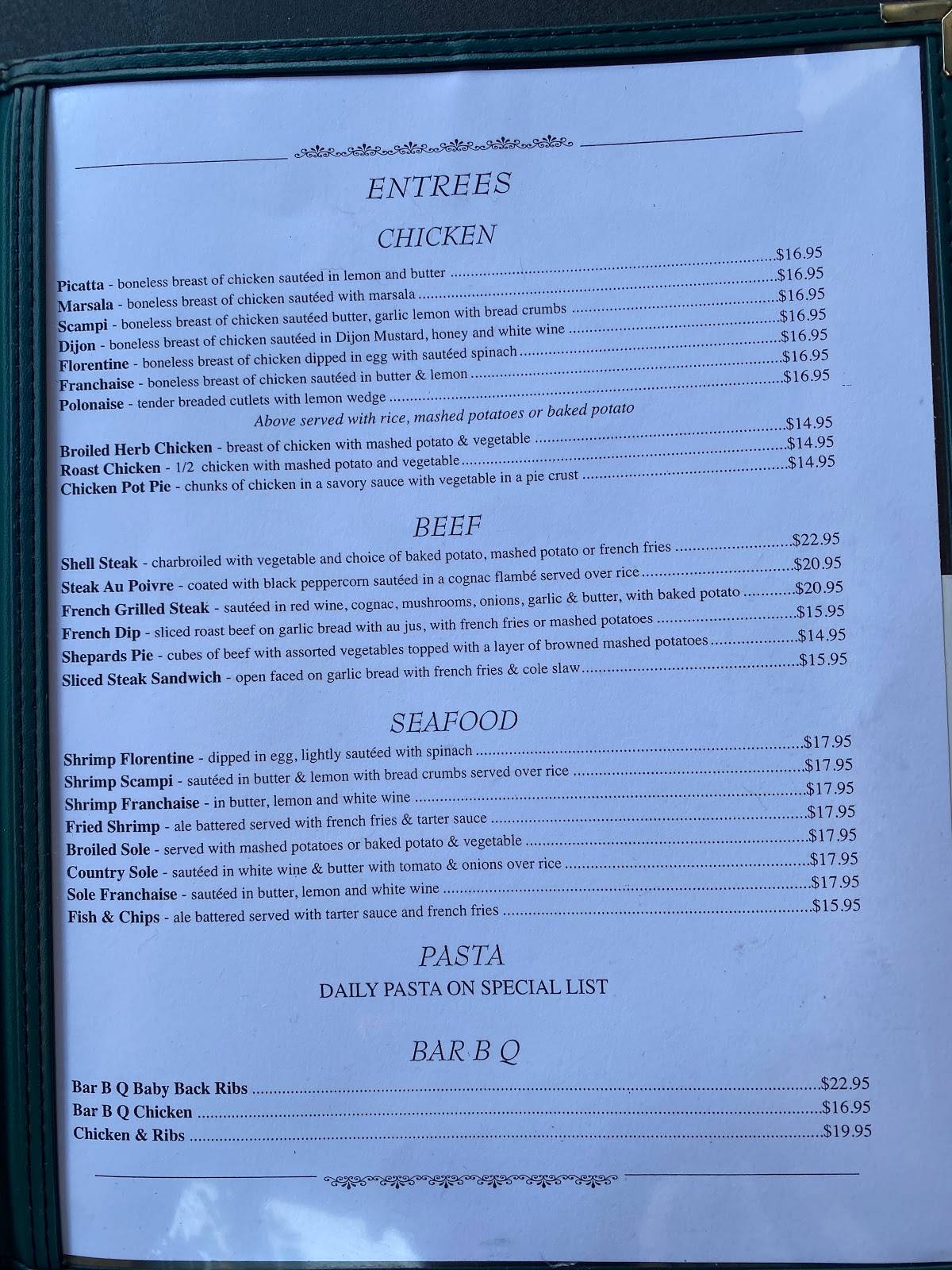 Menu at Skinflints pub & bar, New York City