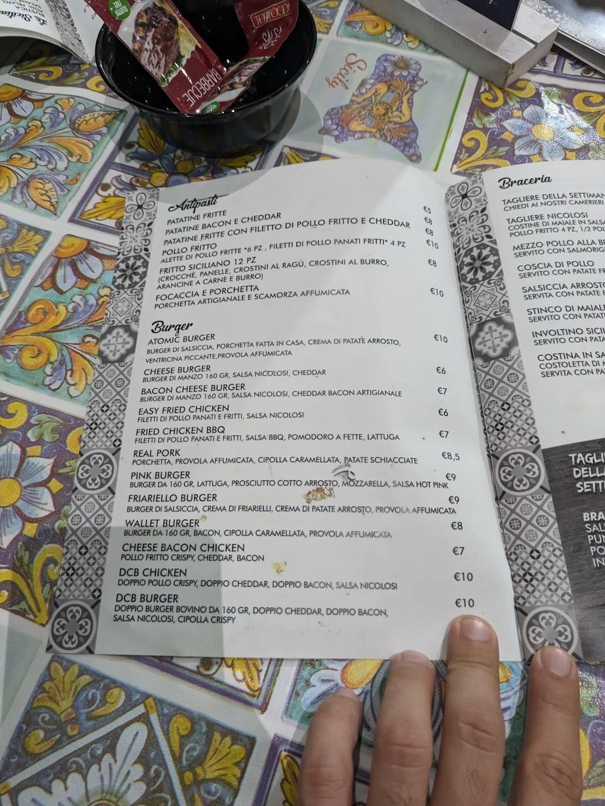 Menu di Nicolosi PHP 