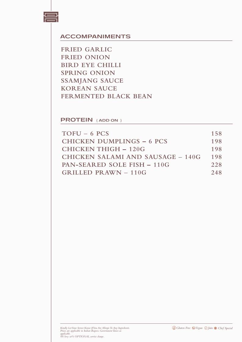 Noho Progressive Asian House menu