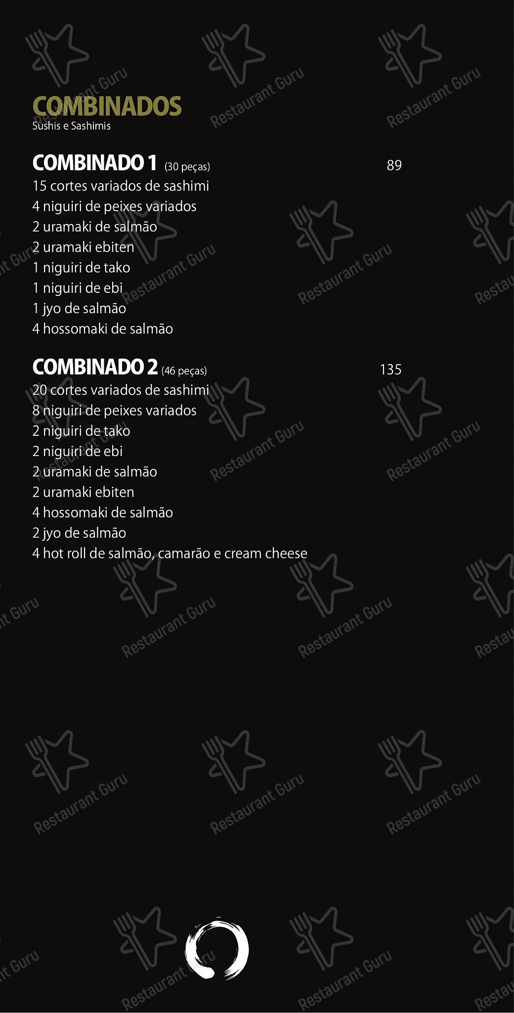 OGURU Sushi & Bar - Itaim menu