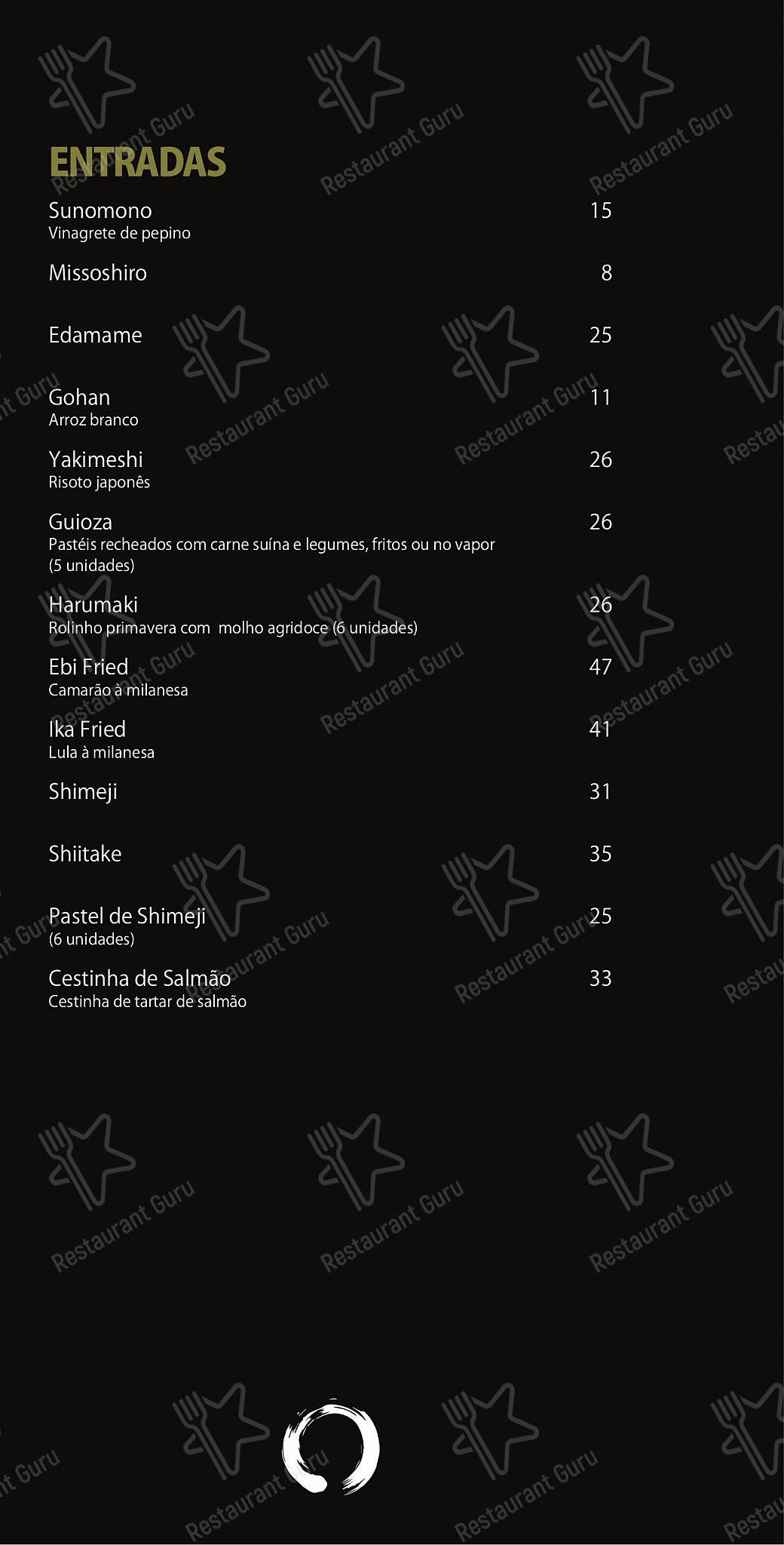Explore o menu para OGURU Sushi & Bar - Itaim