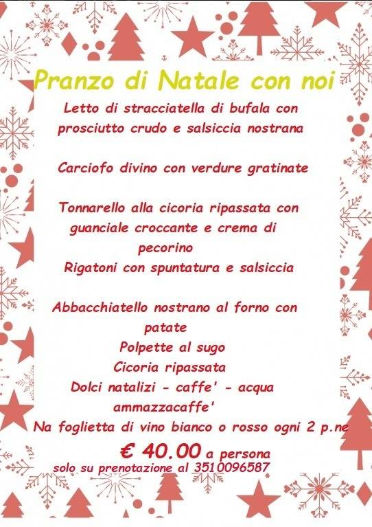 Menu di OSTERIA AMICI DIVINI 