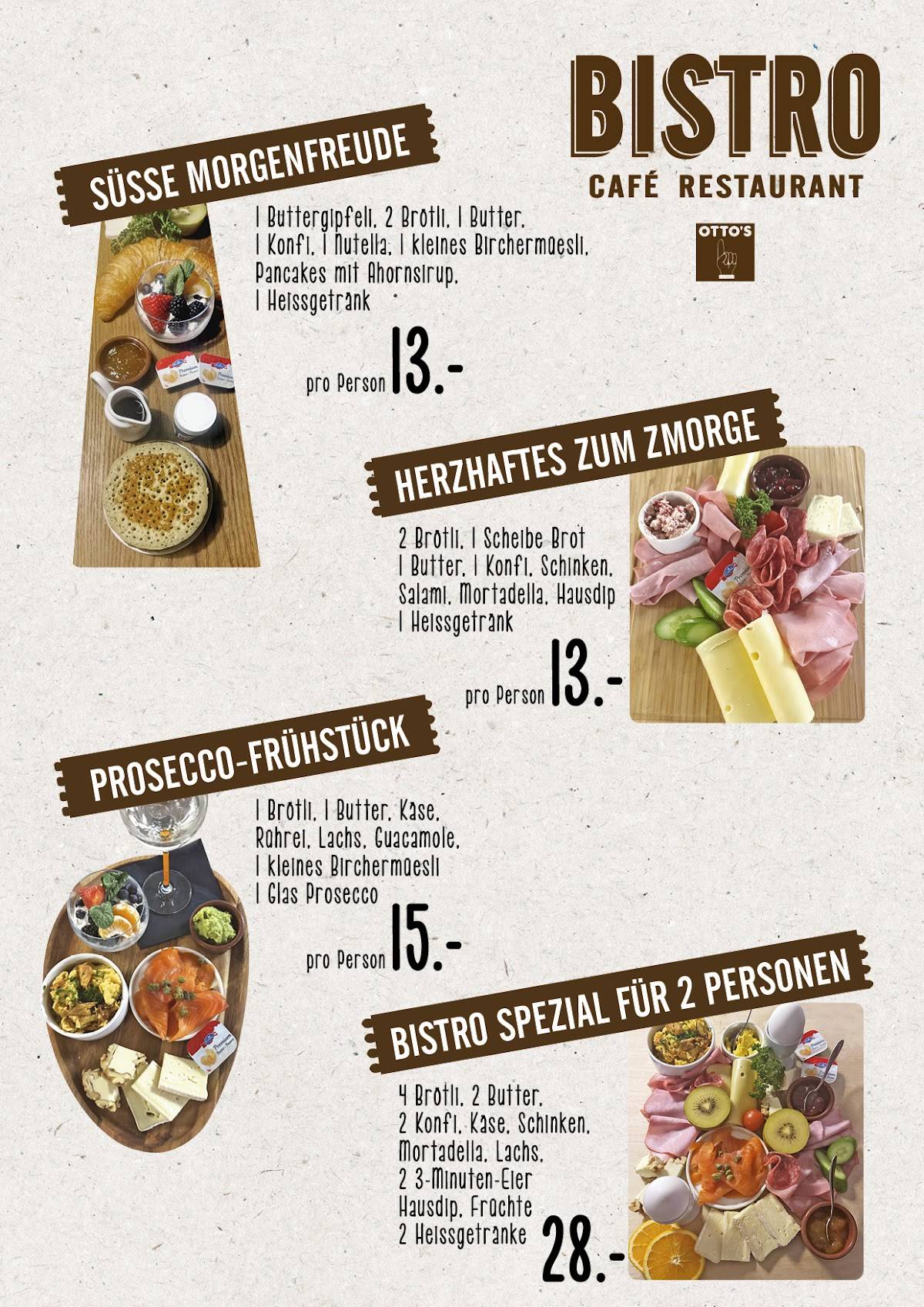 Menu di OTTO'S Bistro 