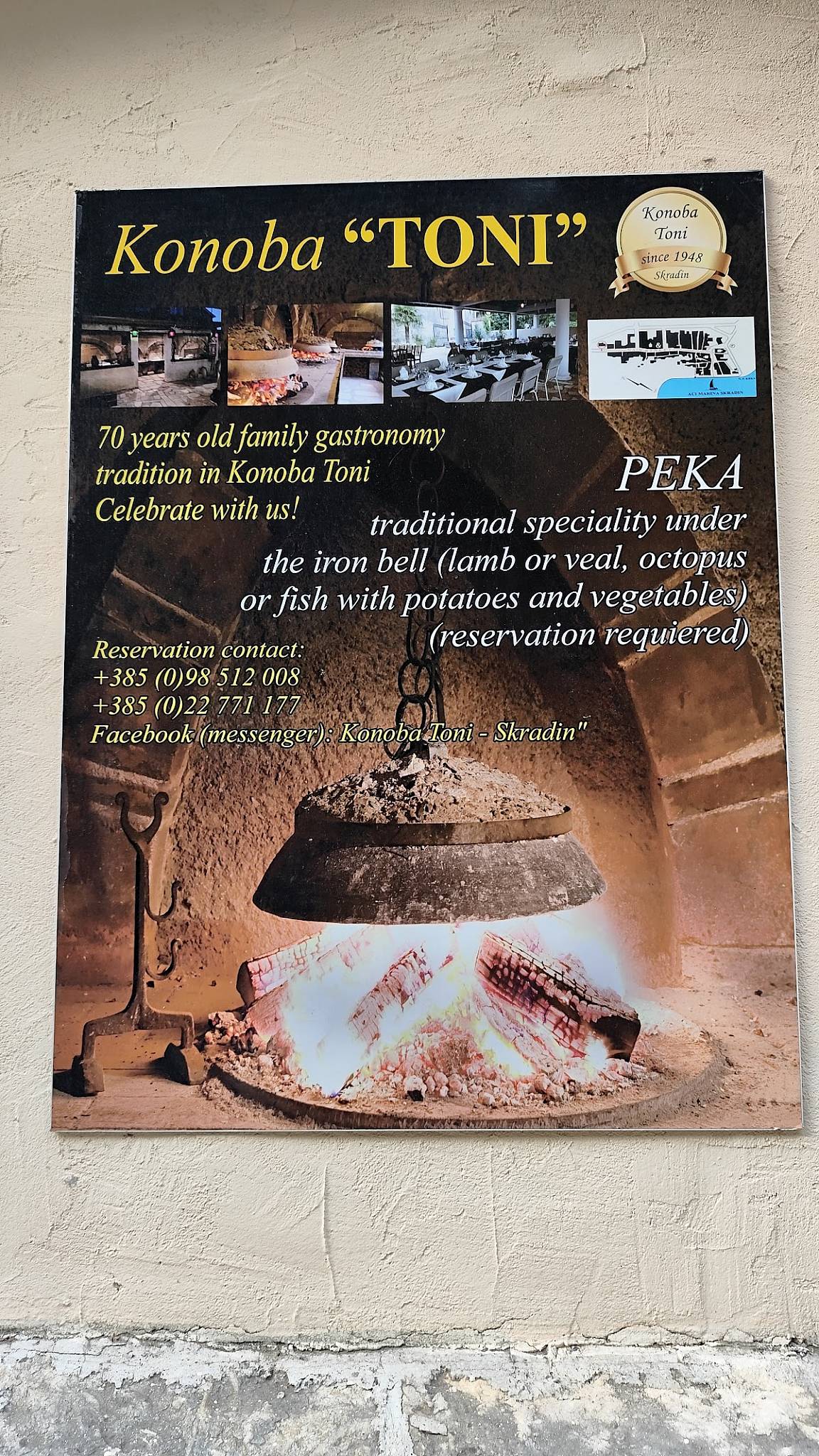 Menu di Obiteljski restoran Konoba Toni Skradin 