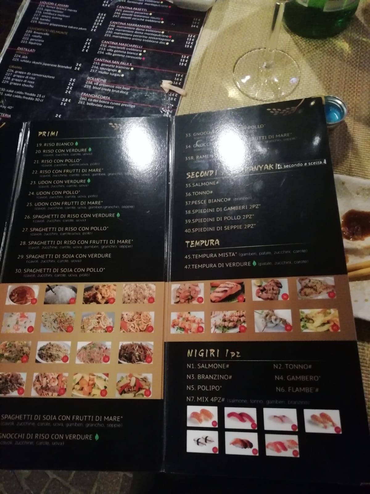 Menu di Okaeri Ristorante Orientale 