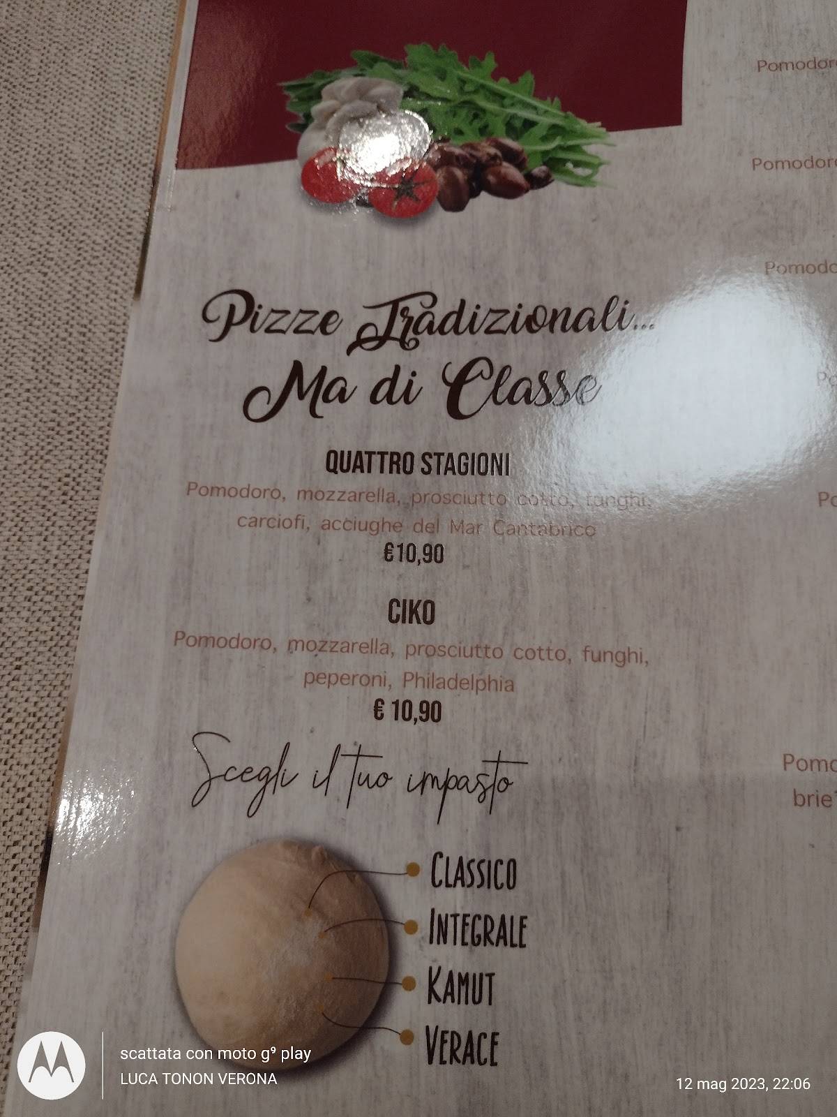 Menu di Makeroni Ristorante Pizzeria 
